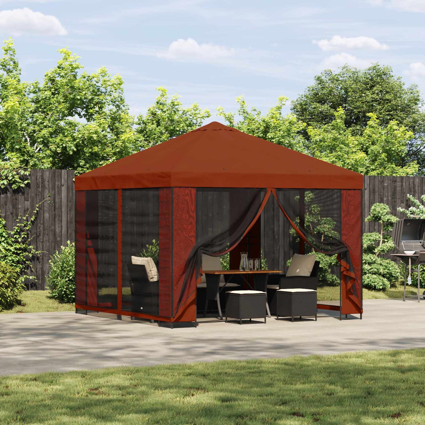 Pavillon 3 X 3 M Polyester Und Stahl 190 Gsm