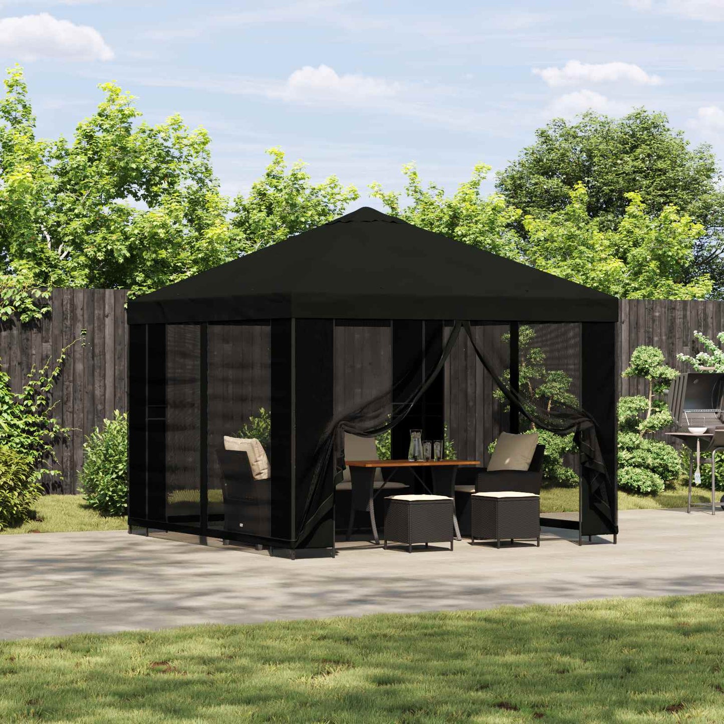 Pavillon 3 X 3 M Polyester Und Stahl 190 Gsm
