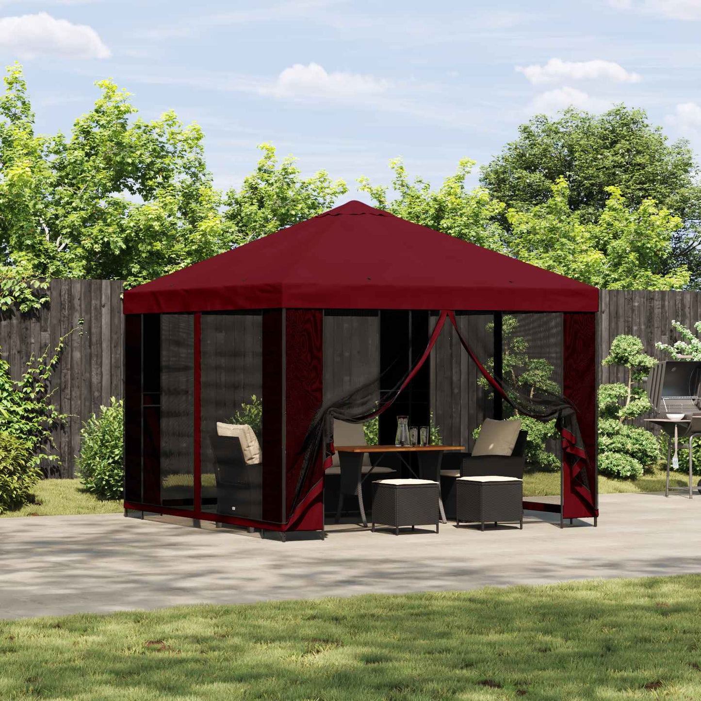 Pavillon 3 X 3 M Polyester Und Stahl 190 Gsm