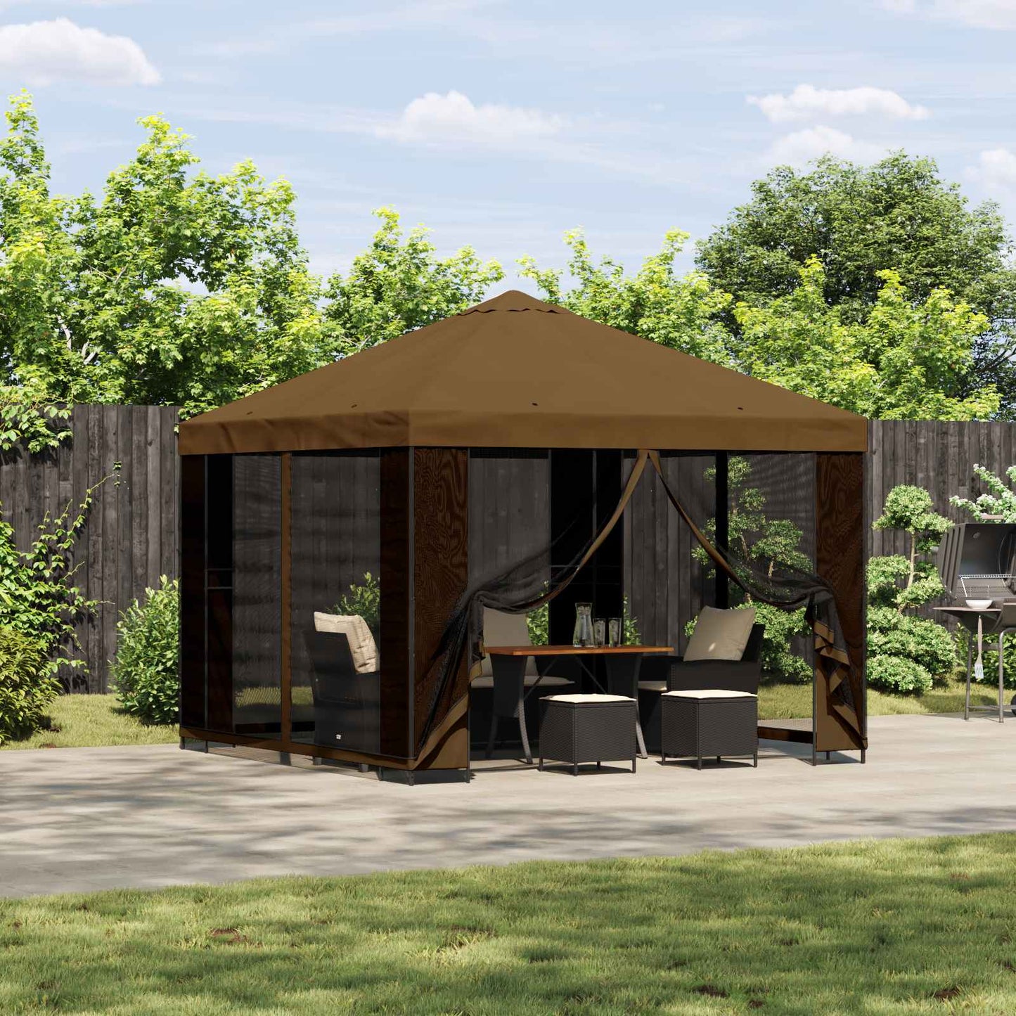 Pavillon 3 X 3 M Polyester Und Stahl 190 Gsm