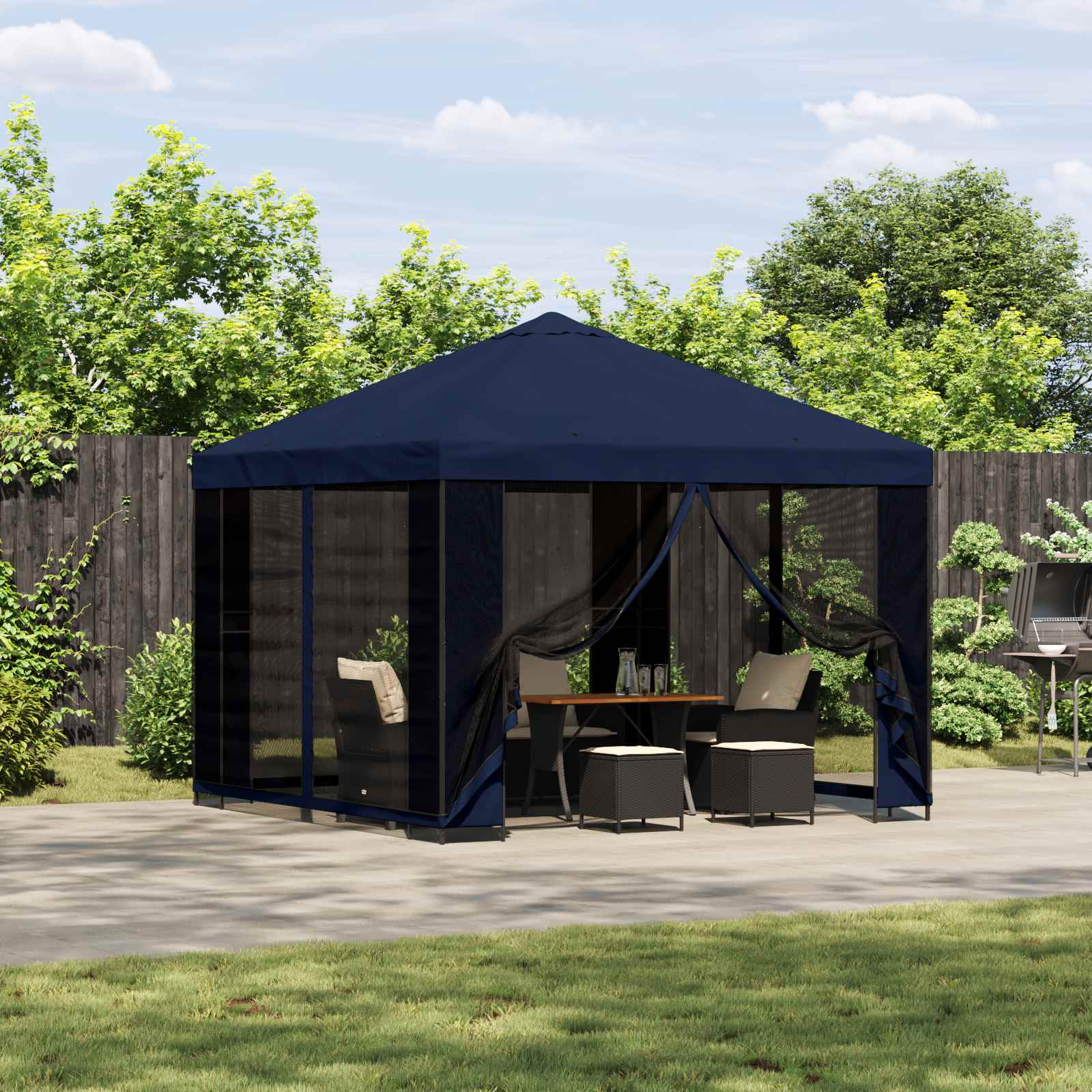 Pavillon 3 X 3 M Polyester Und Stahl 190 Gsm