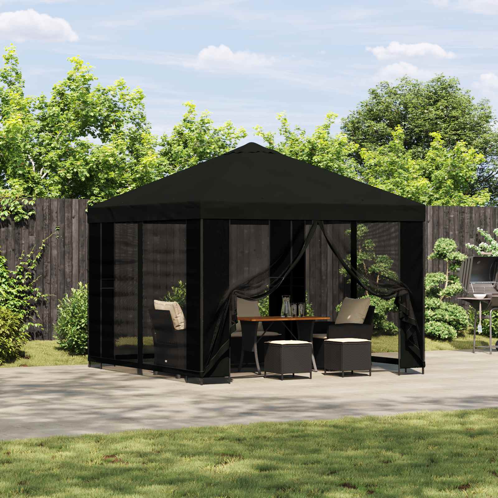 Pavillon 3 X 3 M Polyester Und Stahl 190 Gsm