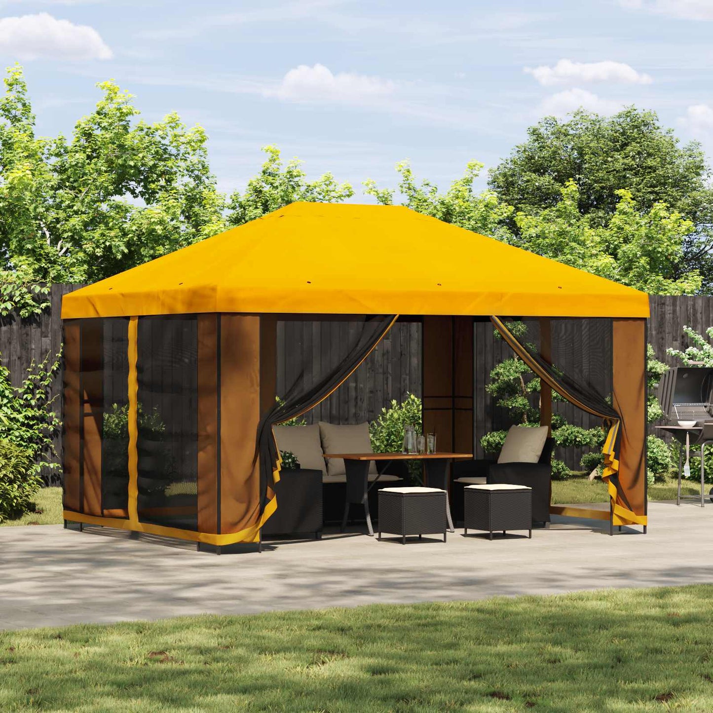 Pavillon 4 X 3 M Polyester Und Stahl 190 Gsm