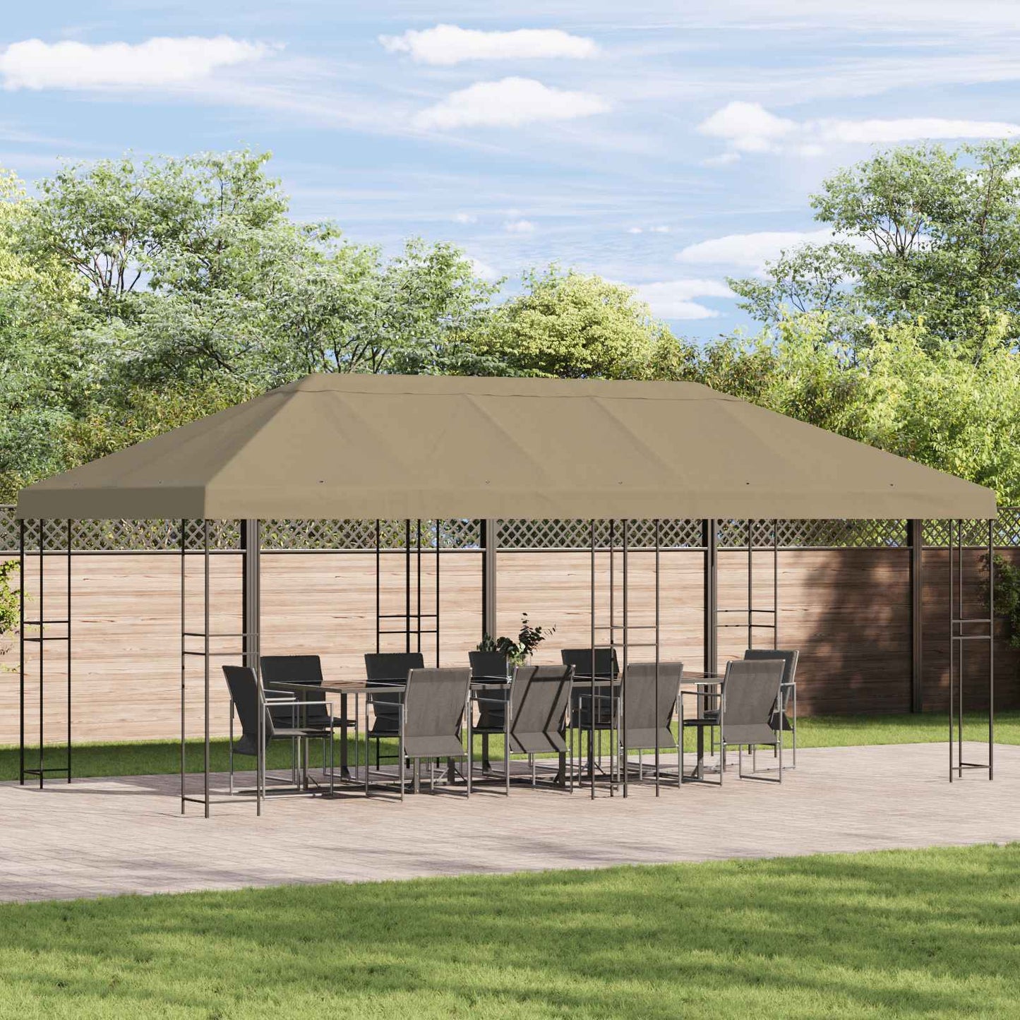 Pavillon-Blendenbezug 6 X 3 M Polyester 190