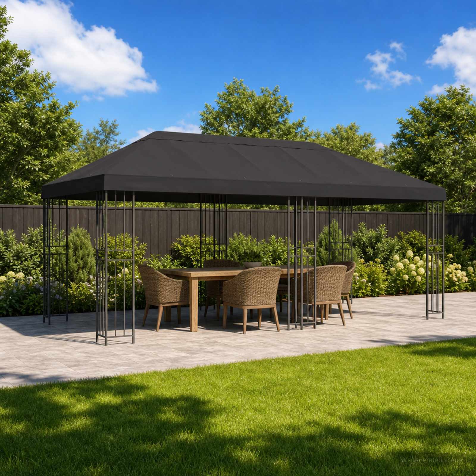 Pavillon-Blendenbezug 6 X 3 M Polyester 190