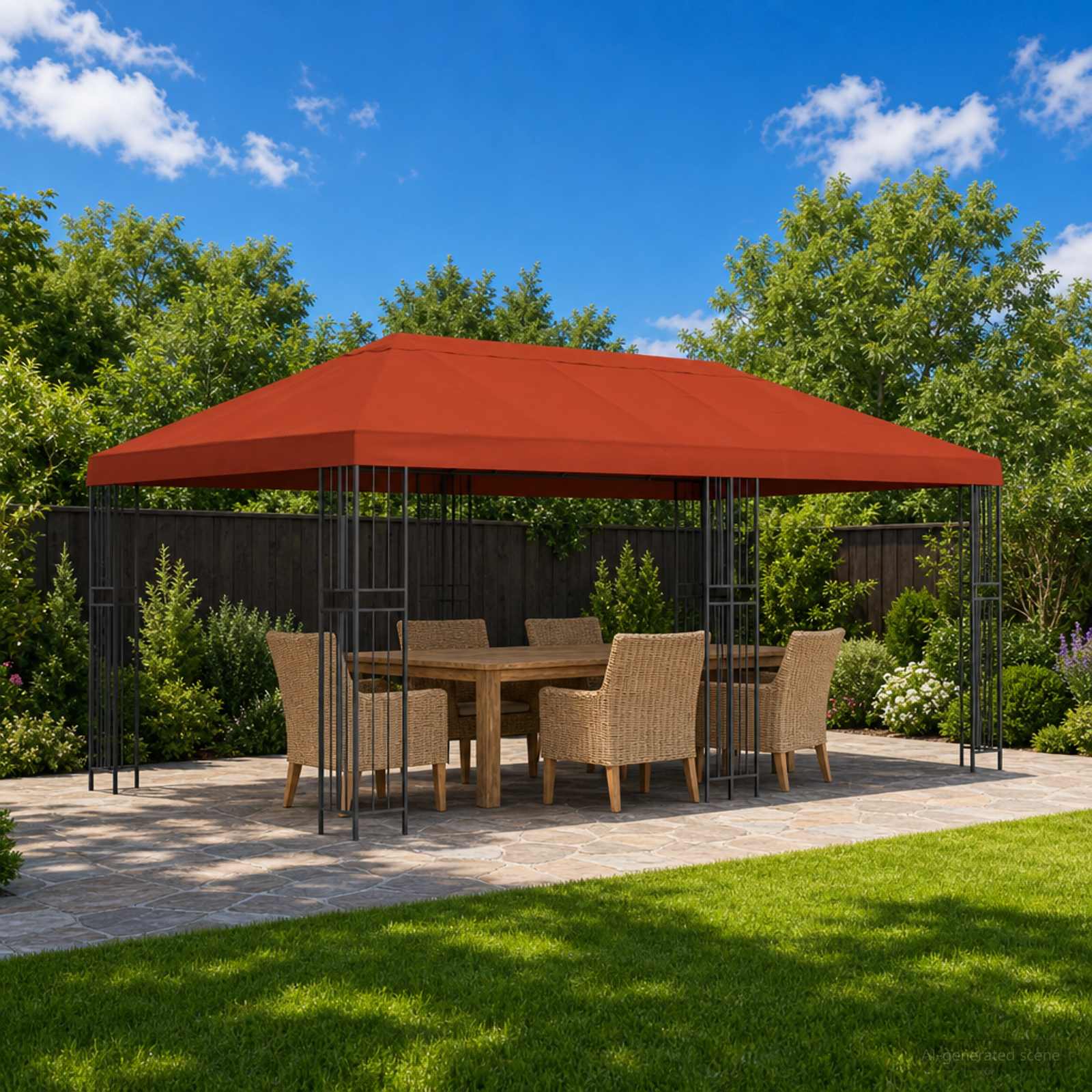 Pavillon-Blendenbezug 6 X 3 M Polyester 190