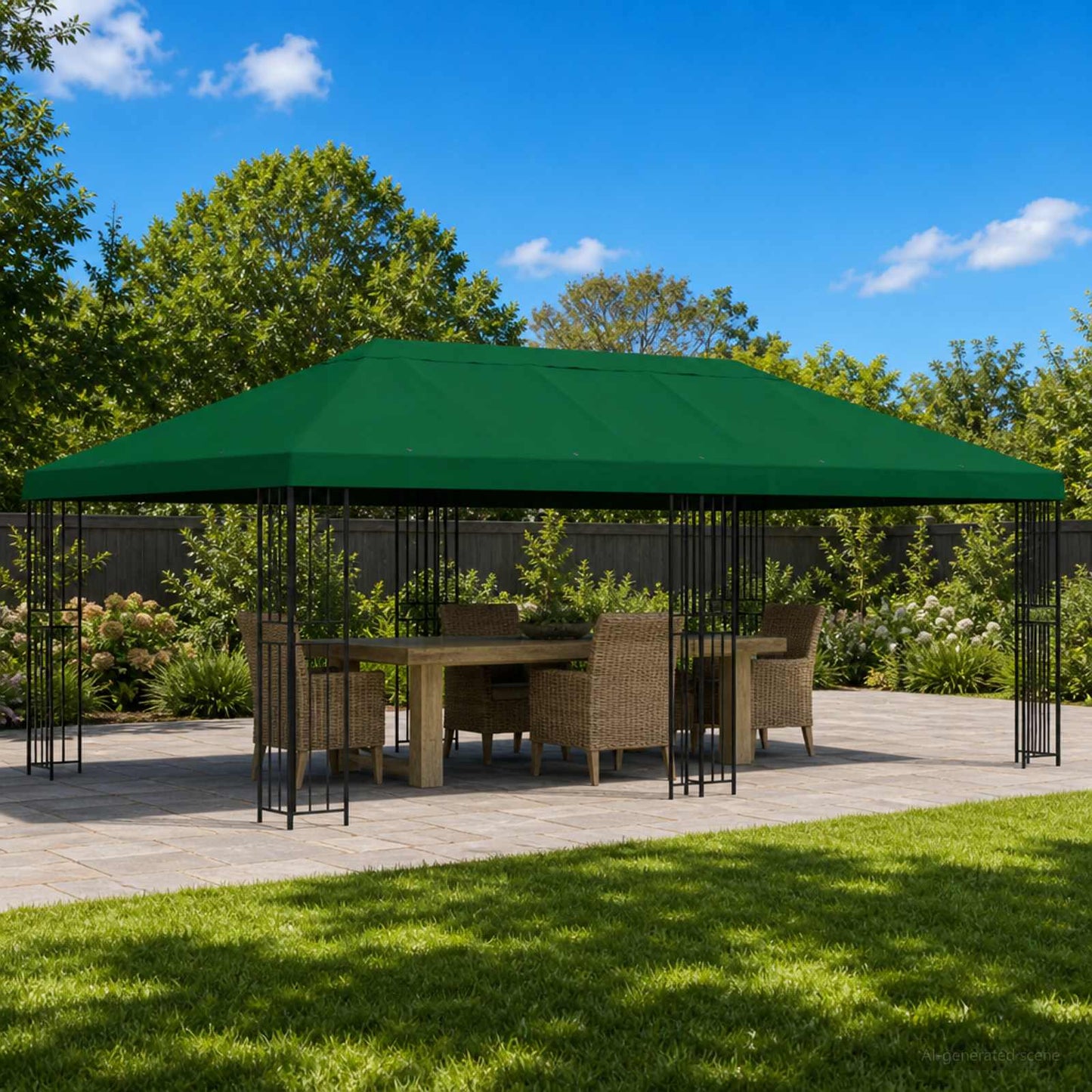 Pavillon-Blendenbezug 6 X 3 M Polyester 190