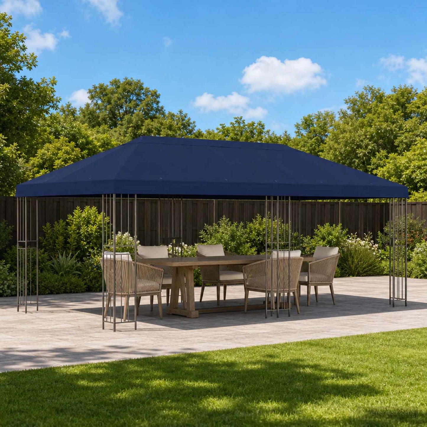 Pavillon-Blendenbezug 6 X 3 M Polyester 190