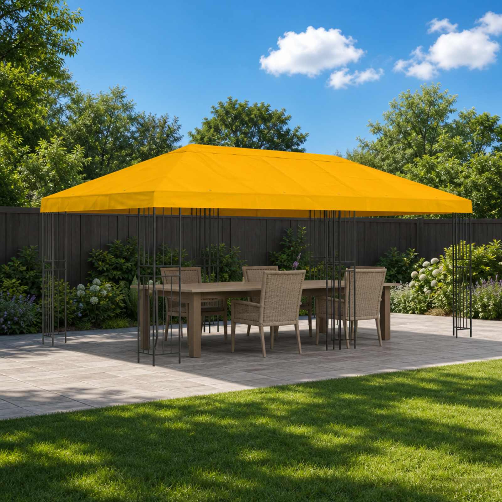 Pavillon-Blendenbezug 6 X 3 M Polyester 190