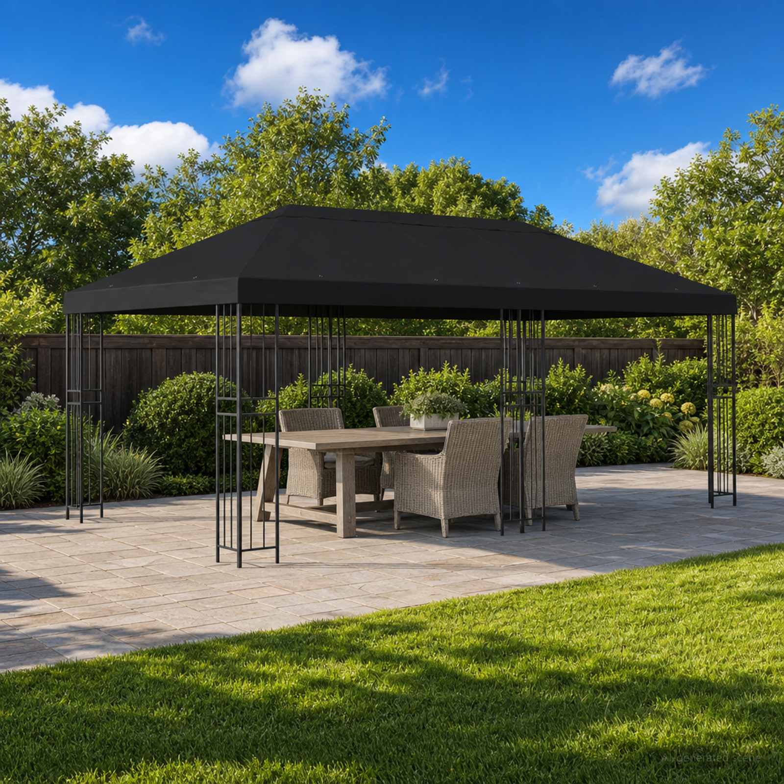 Pavillon-Blendenbezug 6 X 3 M Polyester 190