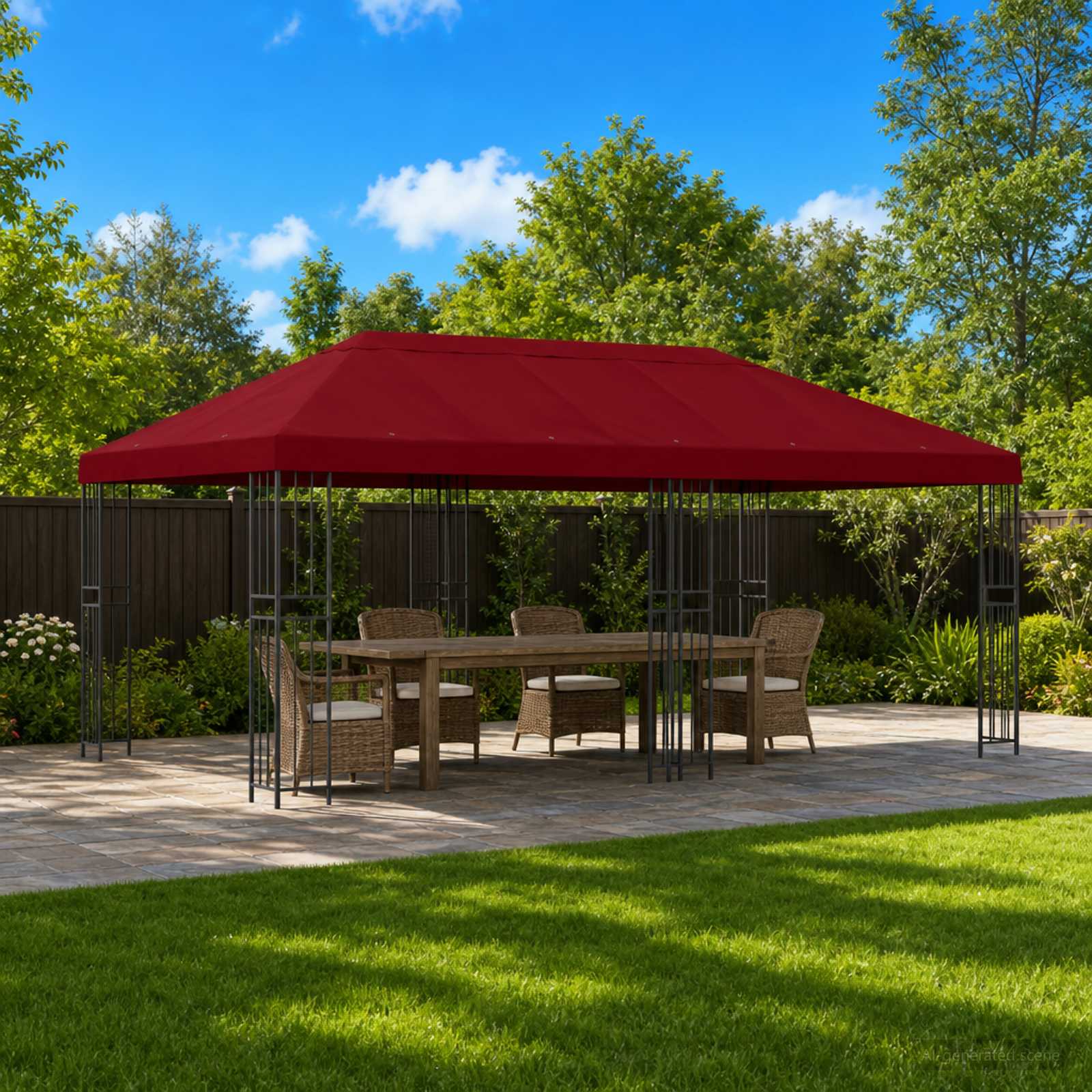 Pavillon-Blendenbezug 6 X 3 M Polyester 190
