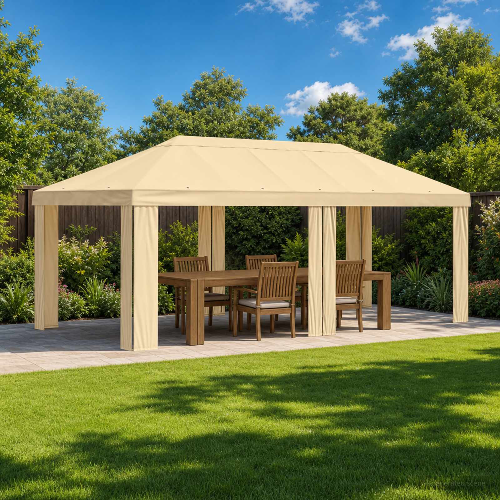 Pavillon Abdeckung 6 X 3 M Polyester 190 Gsm