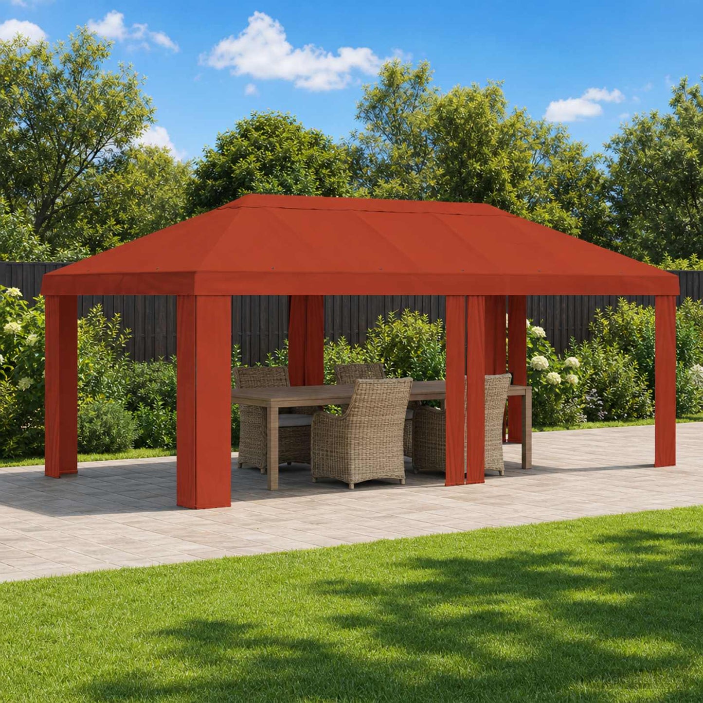 Pavillon Abdeckung 6 X 3 M Polyester 190 Gsm