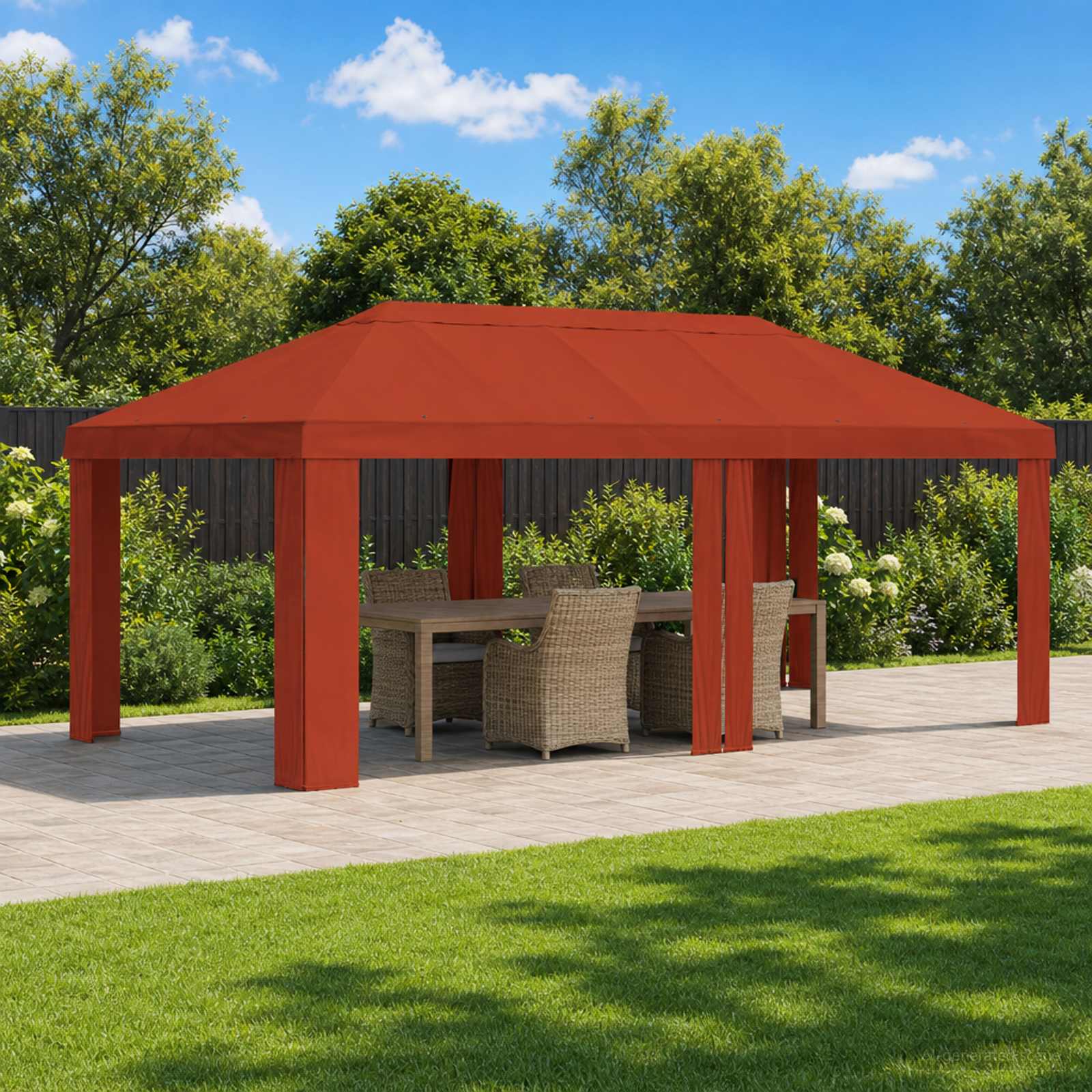 Pavillon Abdeckung 6 X 3 M Polyester 190 Gsm