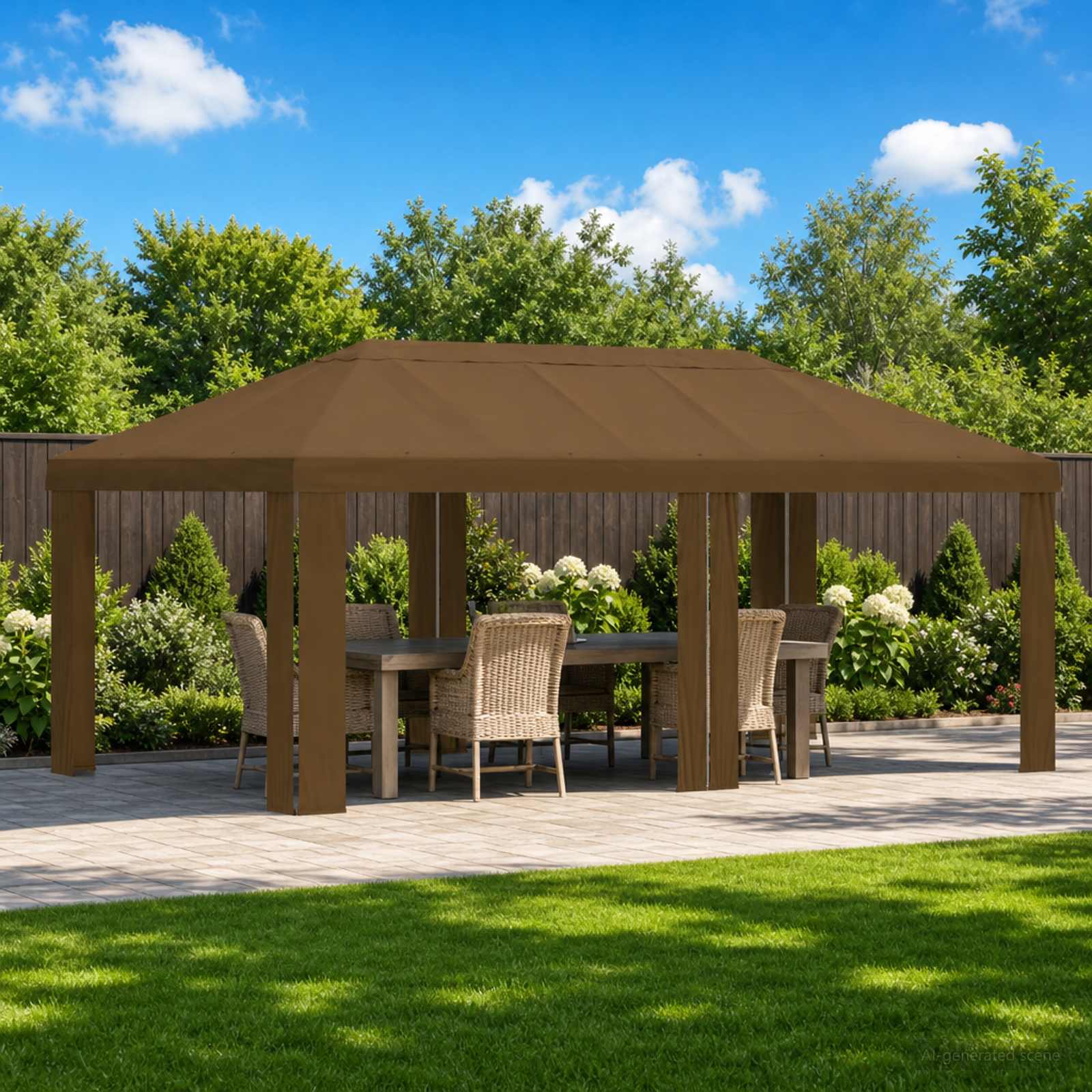 Pavillon Abdeckung 6 X 3 M Polyester 190 Gsm
