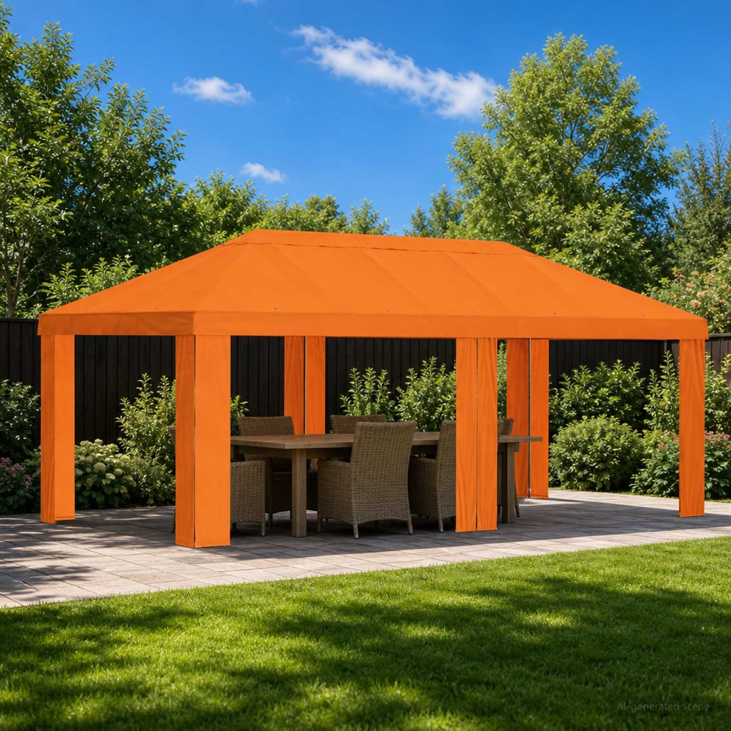 Pavillon Abdeckung 6 X 3 M Polyester 190 Gsm