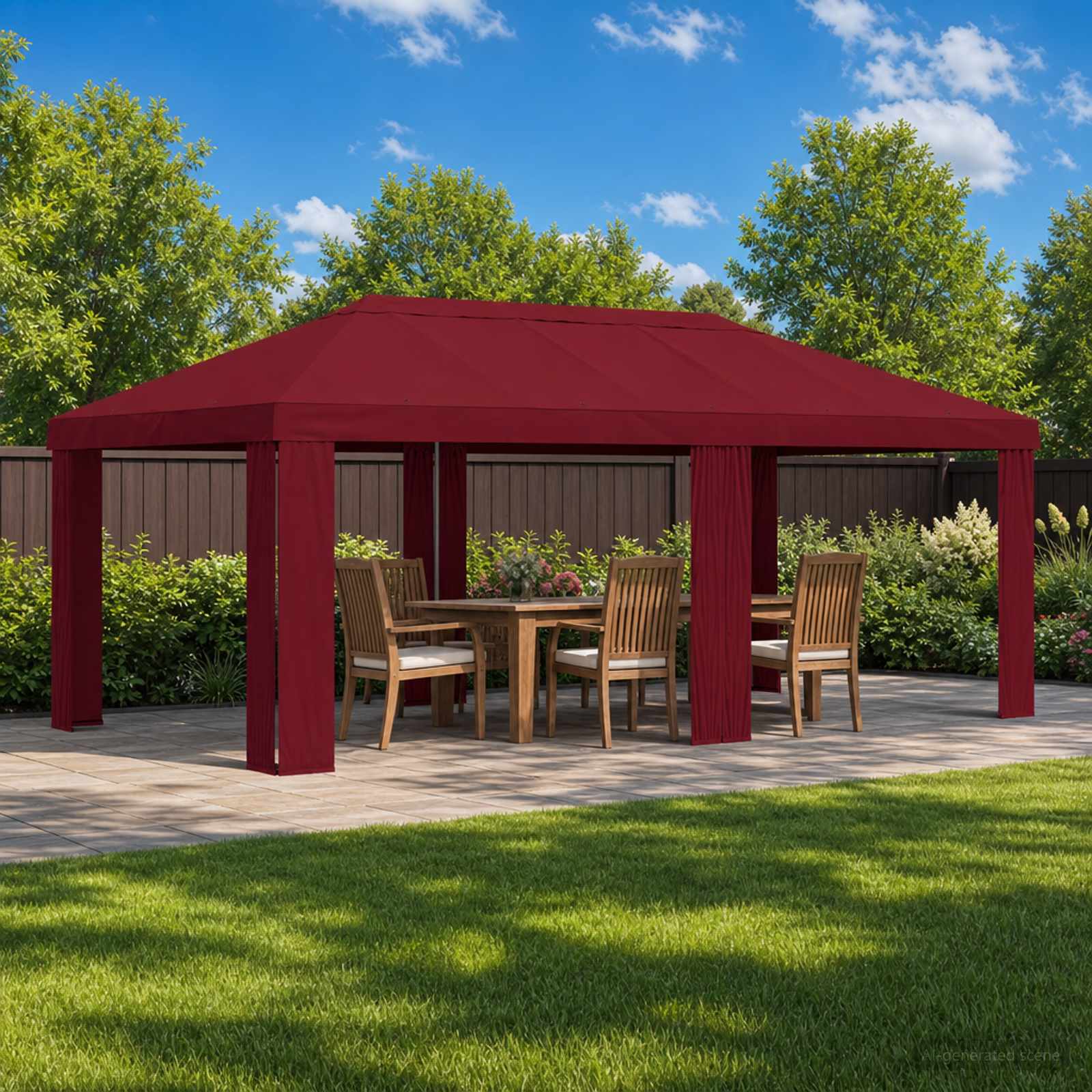 Pavillon Abdeckung 6 X 3 M Polyester 190 Gsm