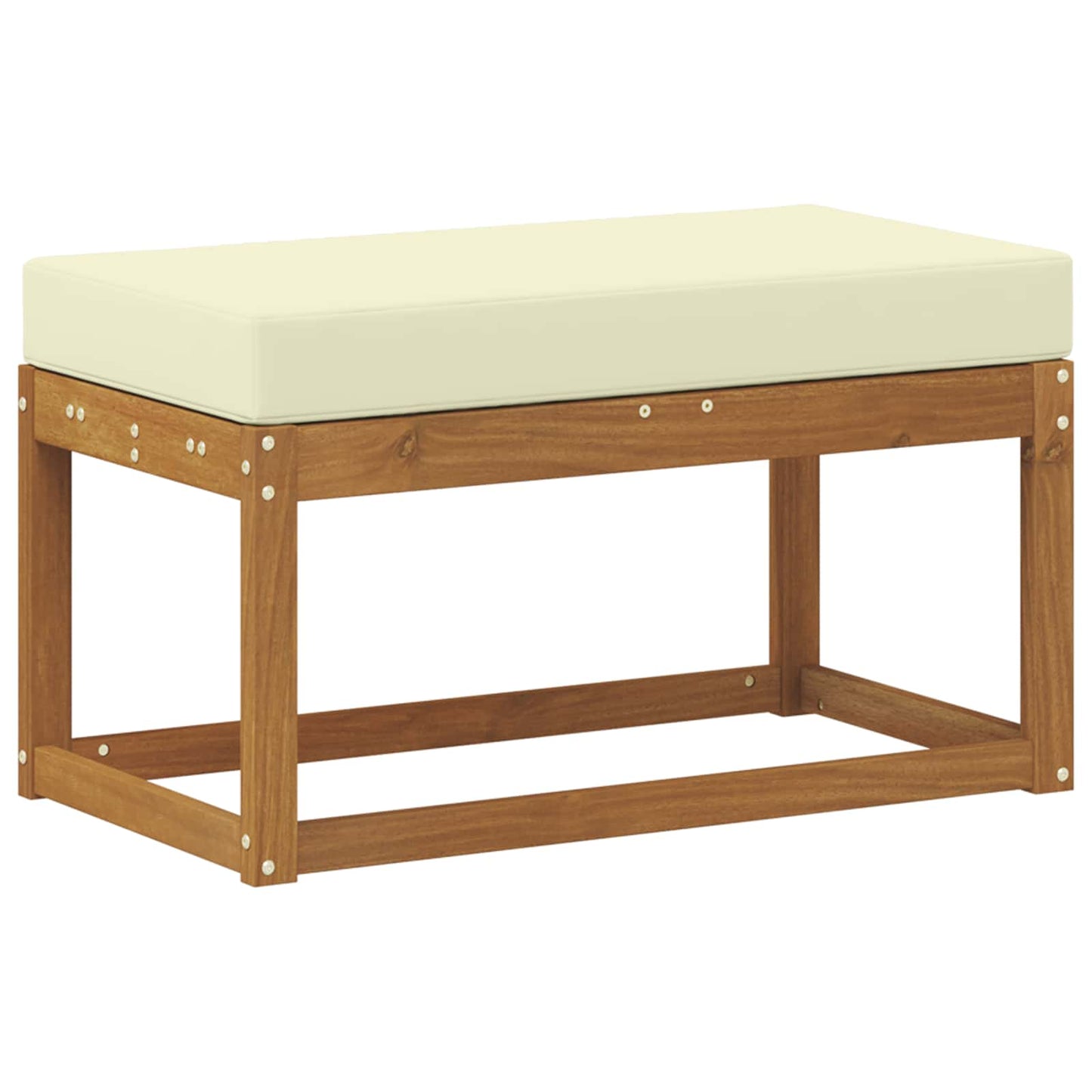 Outdoor Hockerbank Mit Kissen 79 X 43 X 37 Cm