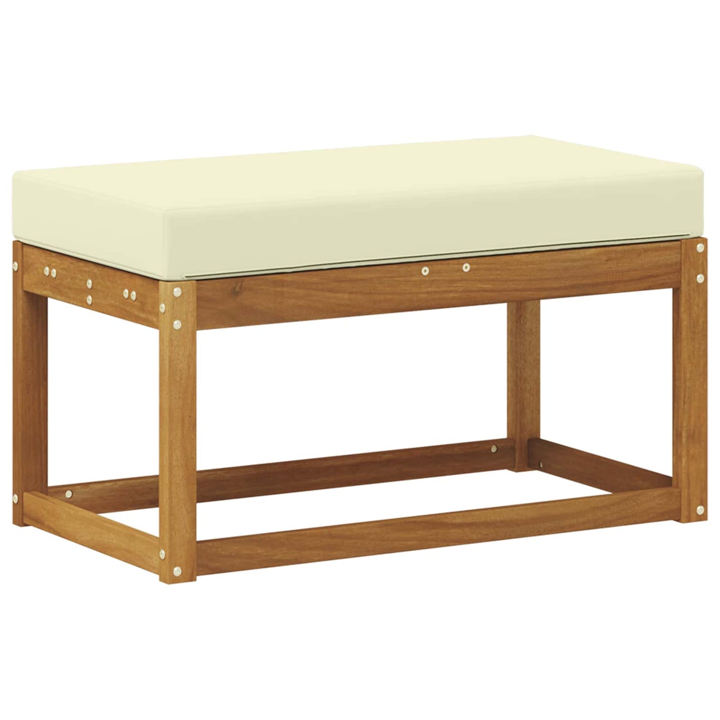 Outdoor Hockerbank Mit Kissen 79 X 43 X 37 Cm
