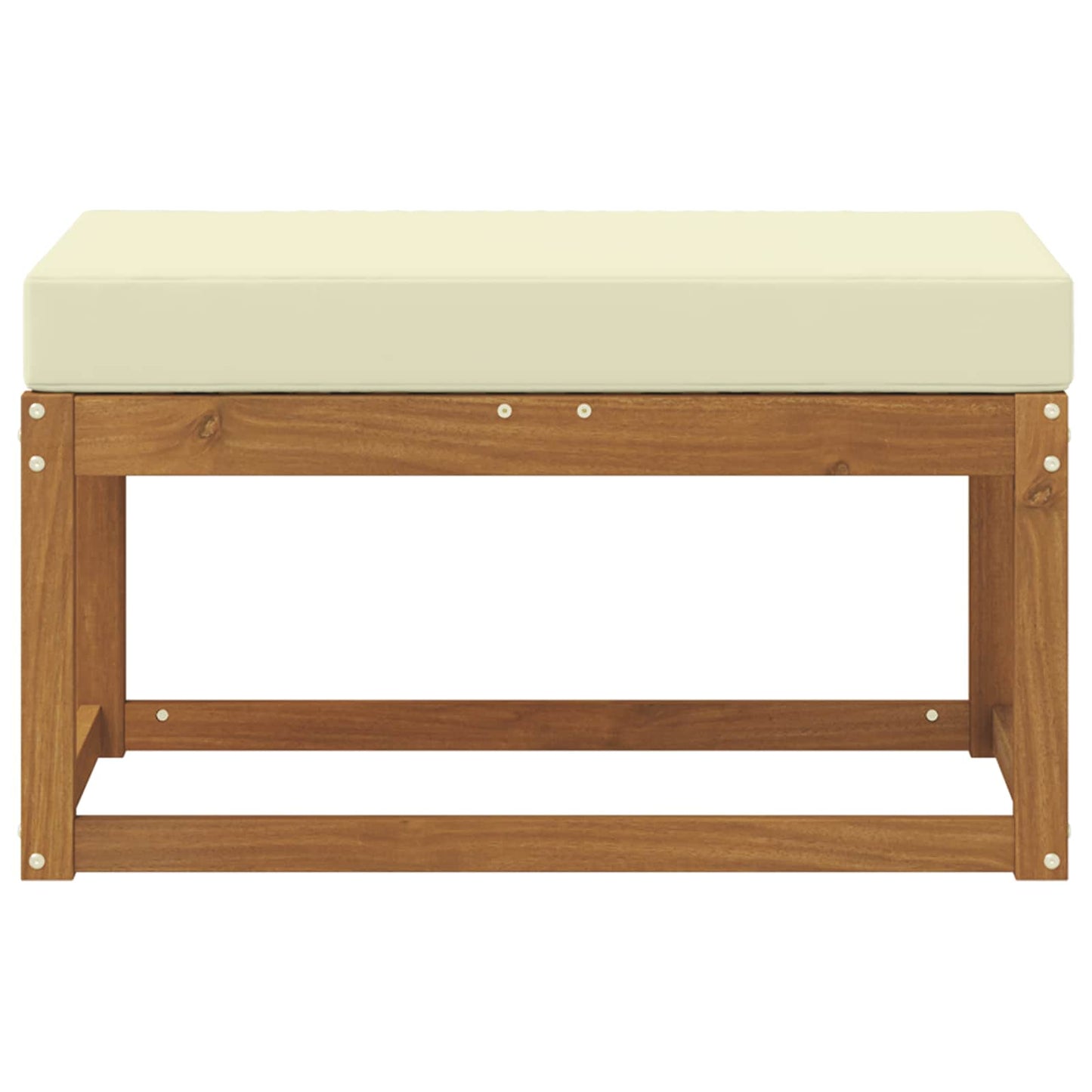Outdoor Hockerbank Mit Kissen 79 X 43 X 37 Cm