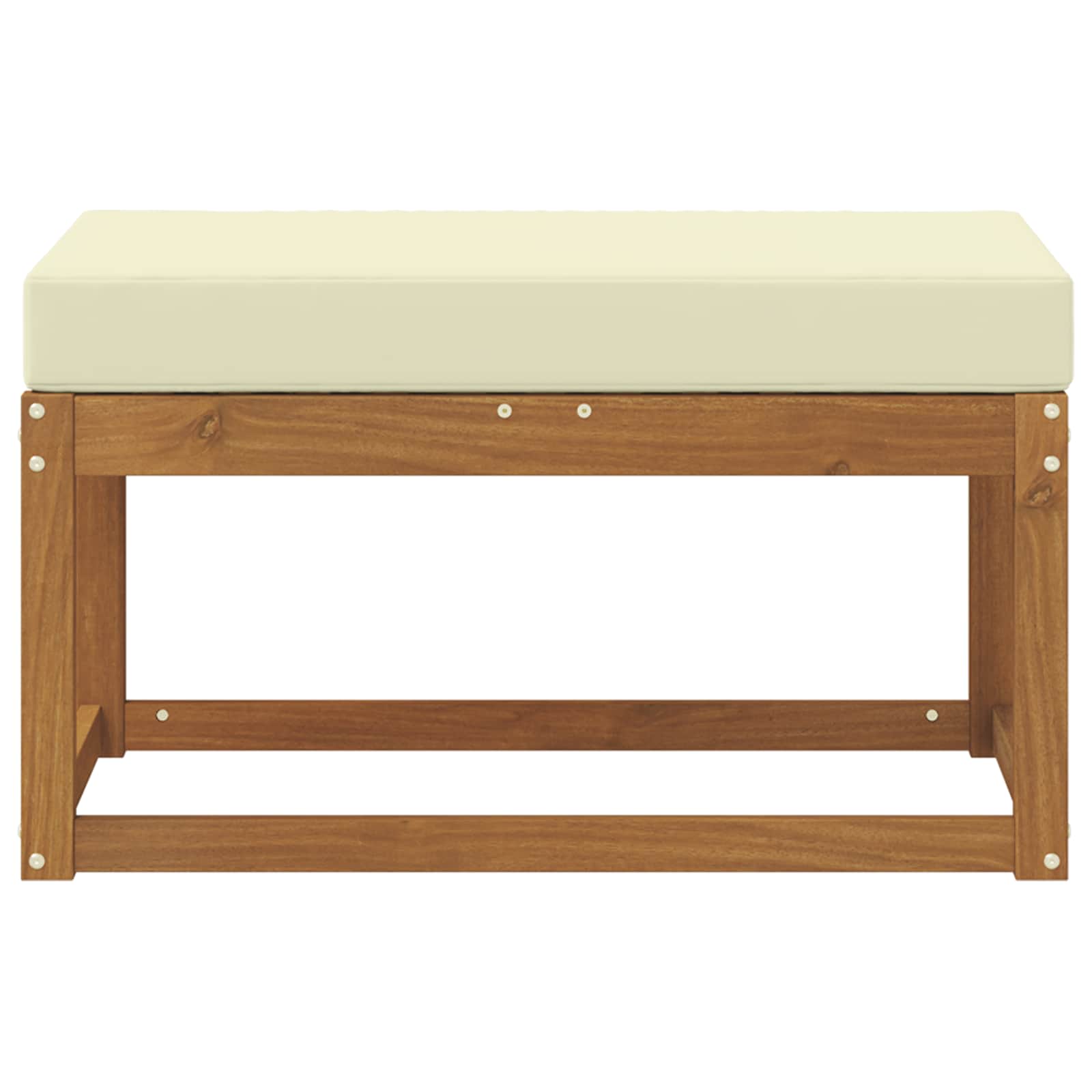 Outdoor Hockerbank Mit Kissen 79 X 43 X 37 Cm