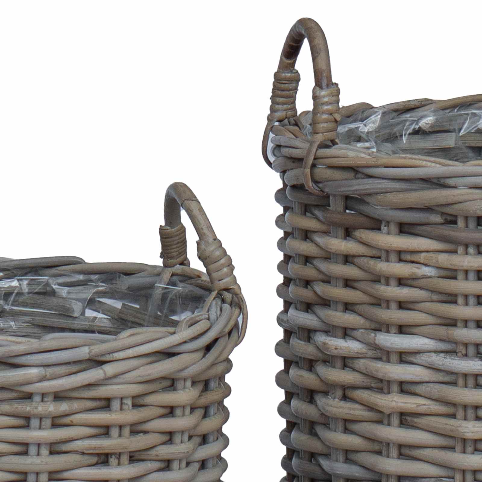 Blumentopf Körbchen Mit Speicher 2 Pcs Lacak Rattan