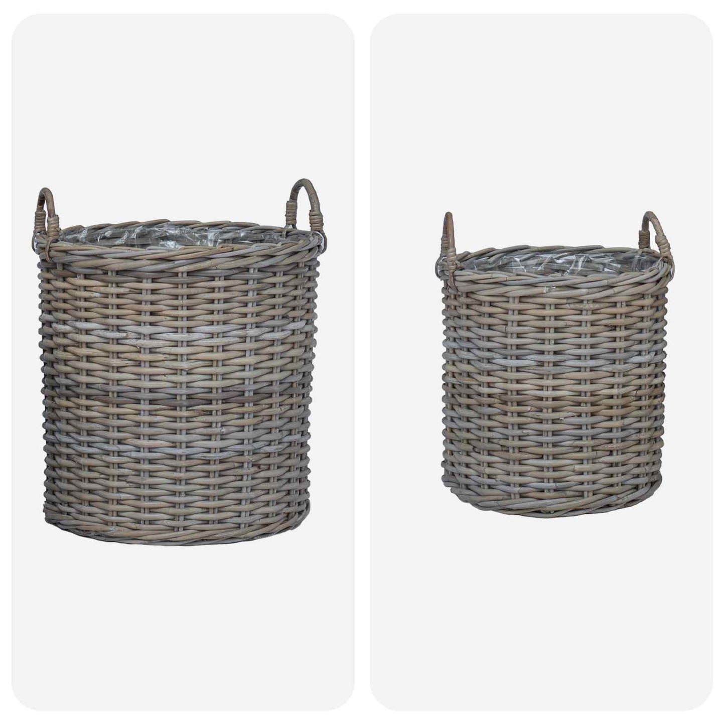 Blumentopf Körbchen Mit Speicher 2 Pcs Lacak Rattan
