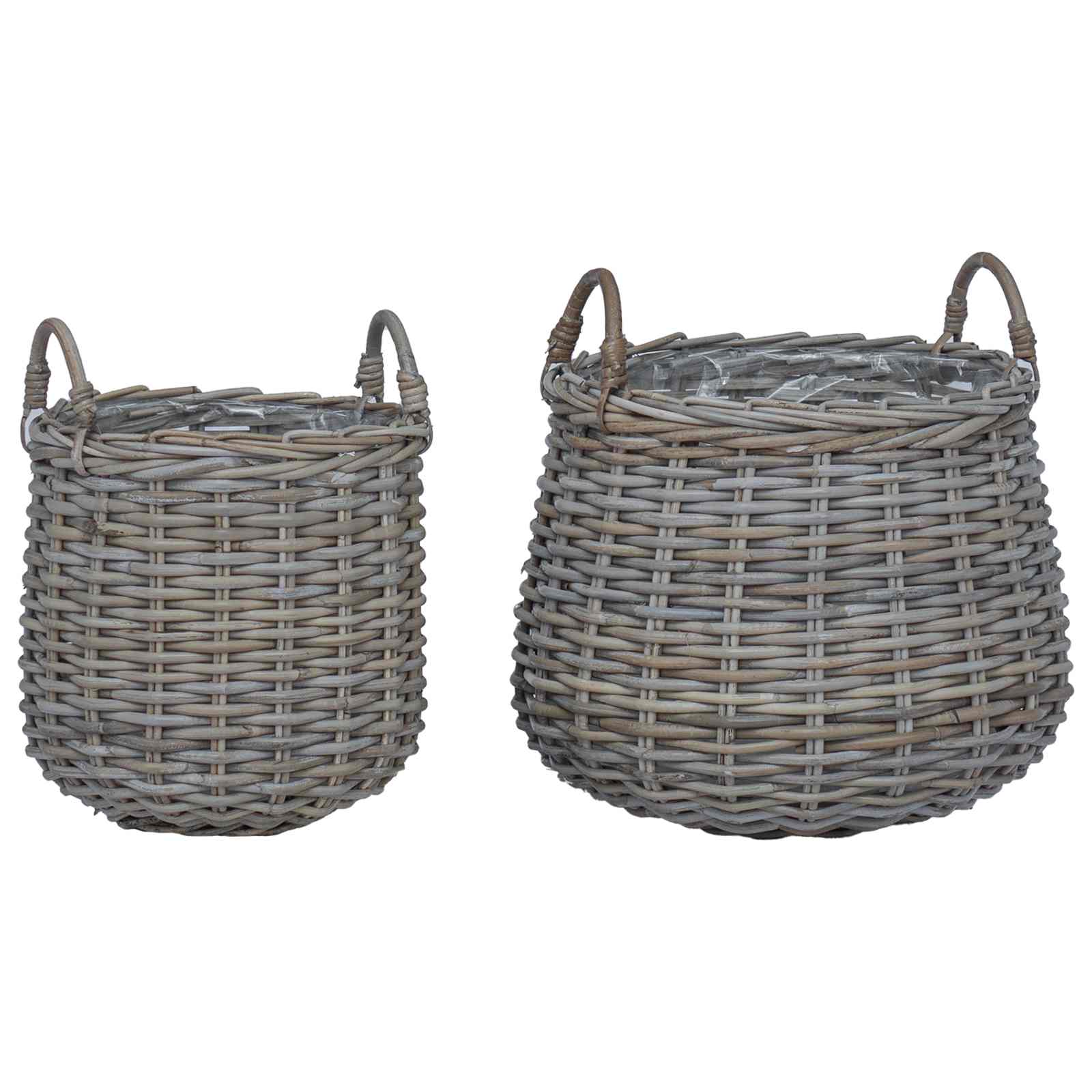 Blumentopf Körbchen Mit Speicher 2 Pcs Lacak Rattan
