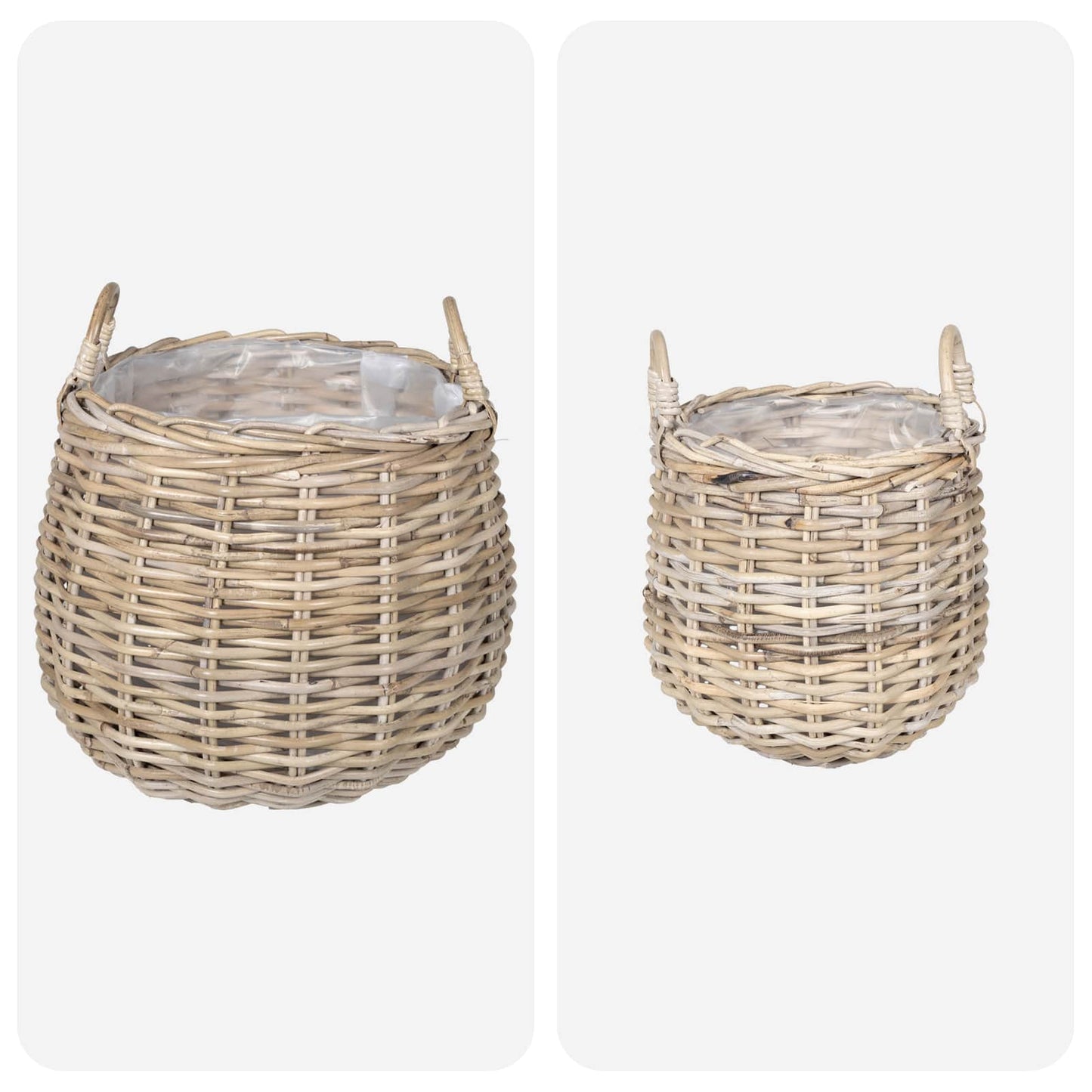 Blumentopf Körbchen Mit Speicher 2 Pcs Lacak Rattan