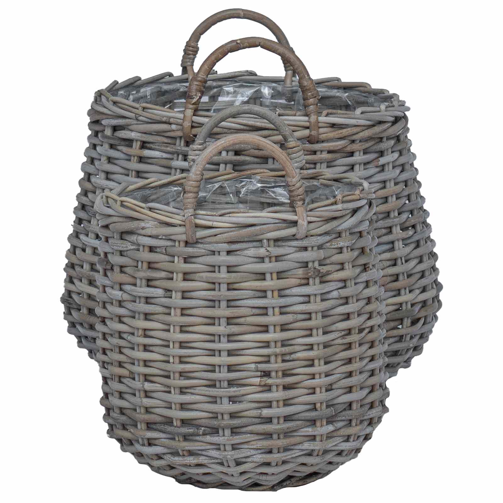 Blumentopf Körbchen Mit Speicher 2 Pcs Lacak Rattan