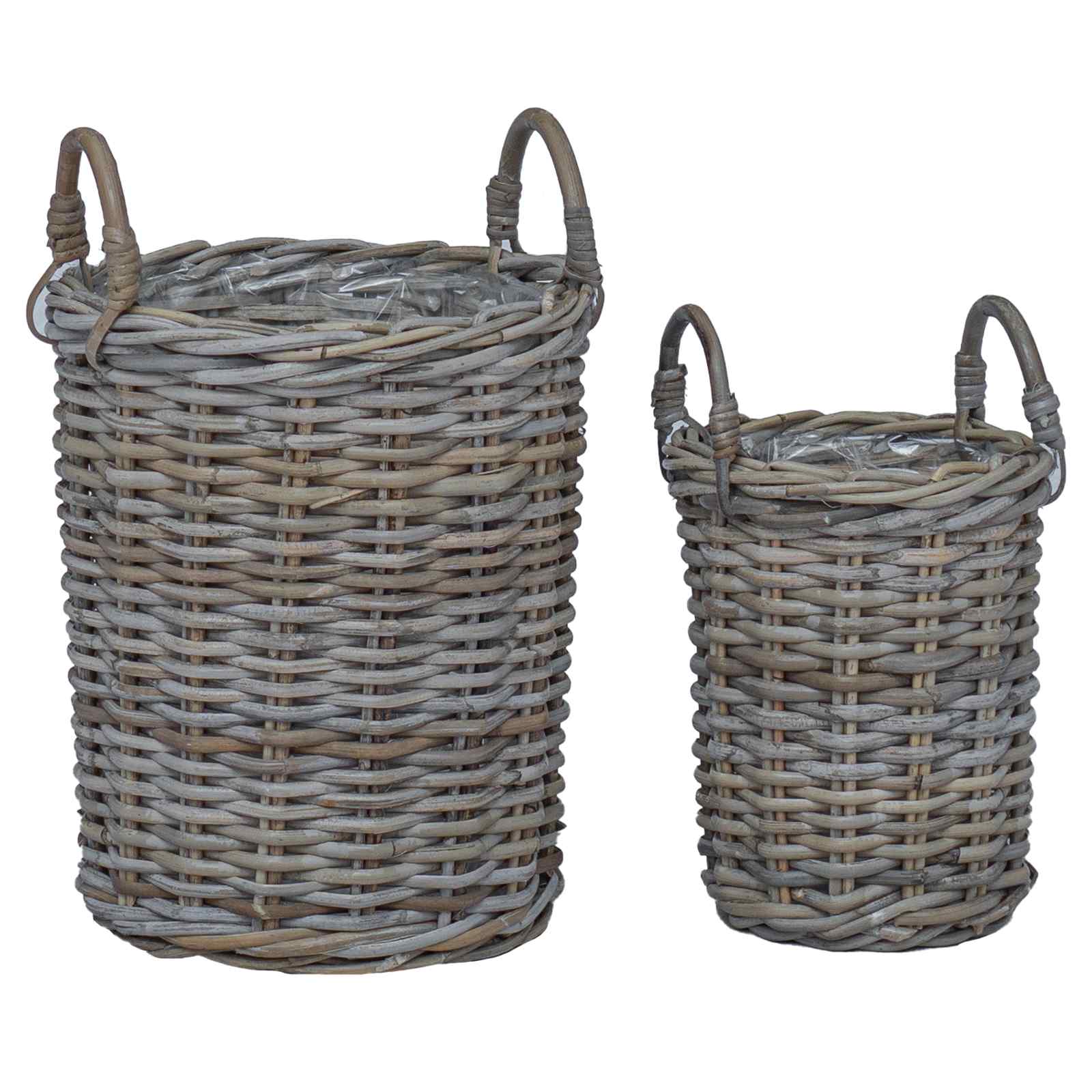 Blumentopfkorb Mit Speicher 2 Pcs Kubu Rattan