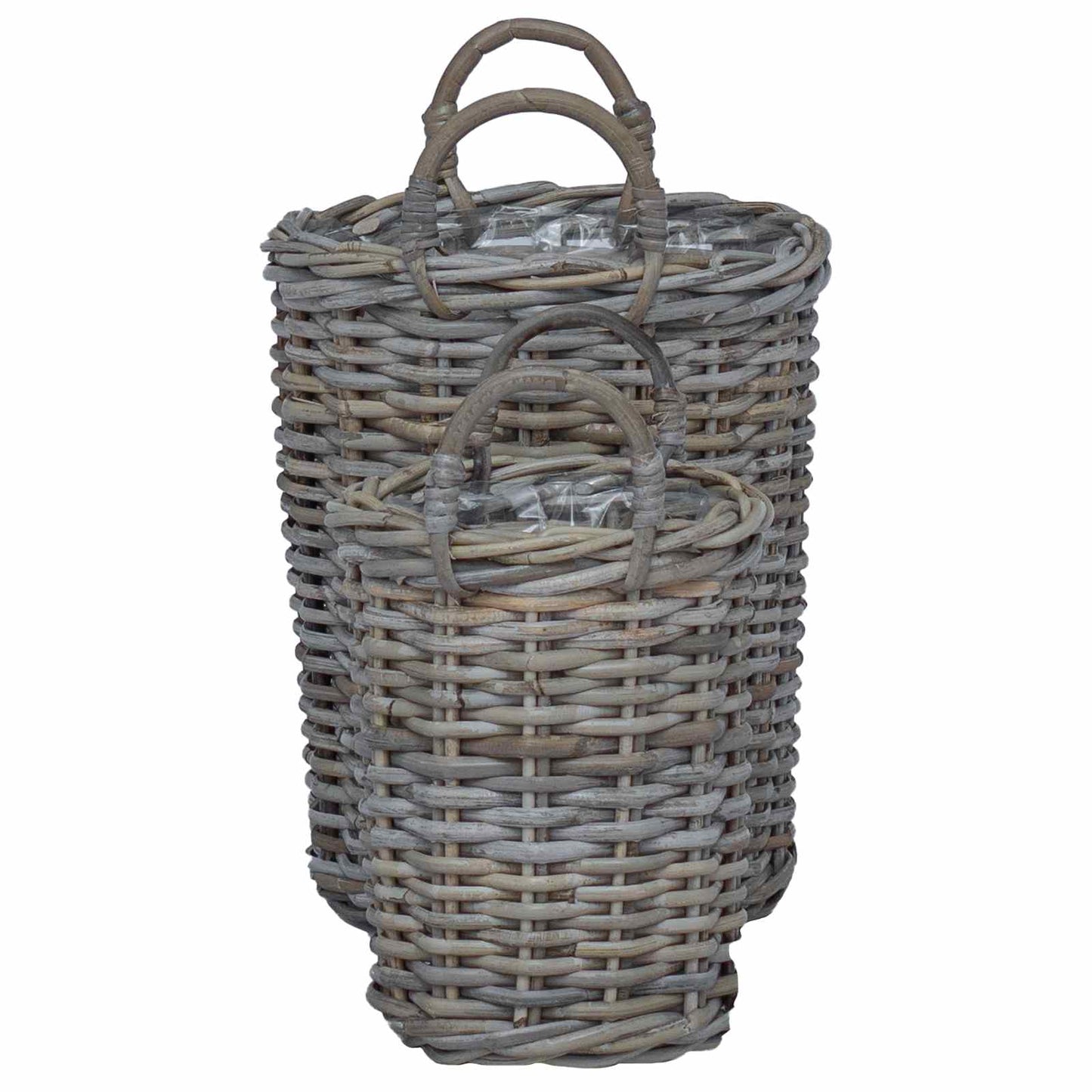 Blumentopfkorb Mit Speicher 2 Pcs Kubu Rattan