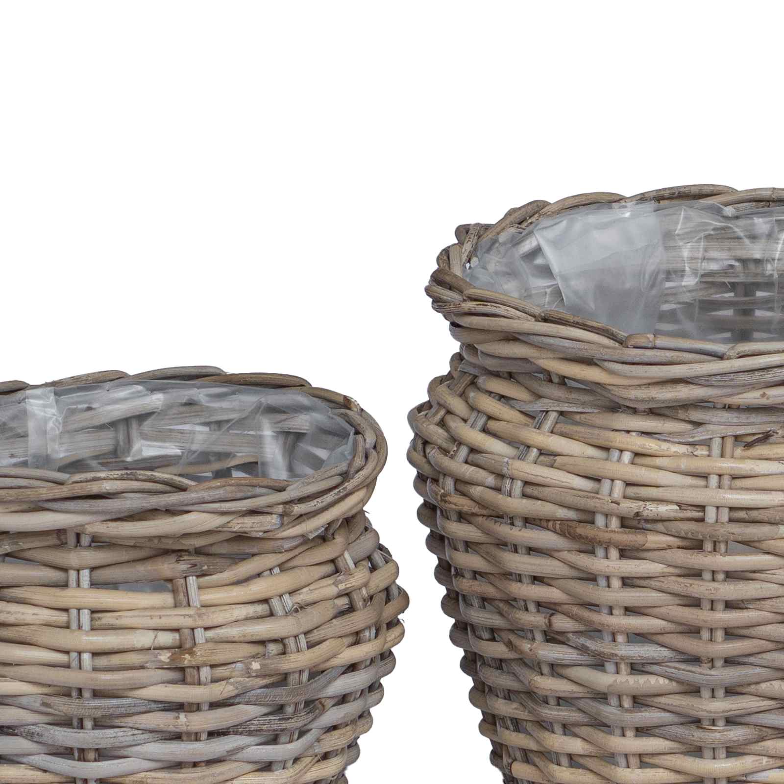 Blumentopfkorb Mit Speicher 2 Pcs Lacak Rattan