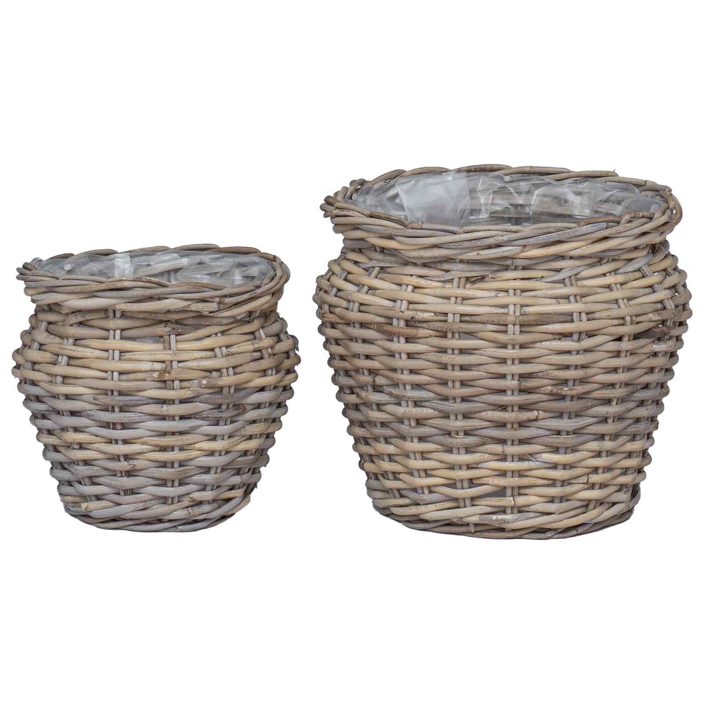 Blumentopfkorb Mit Speicher 2 Pcs Lacak Rattan