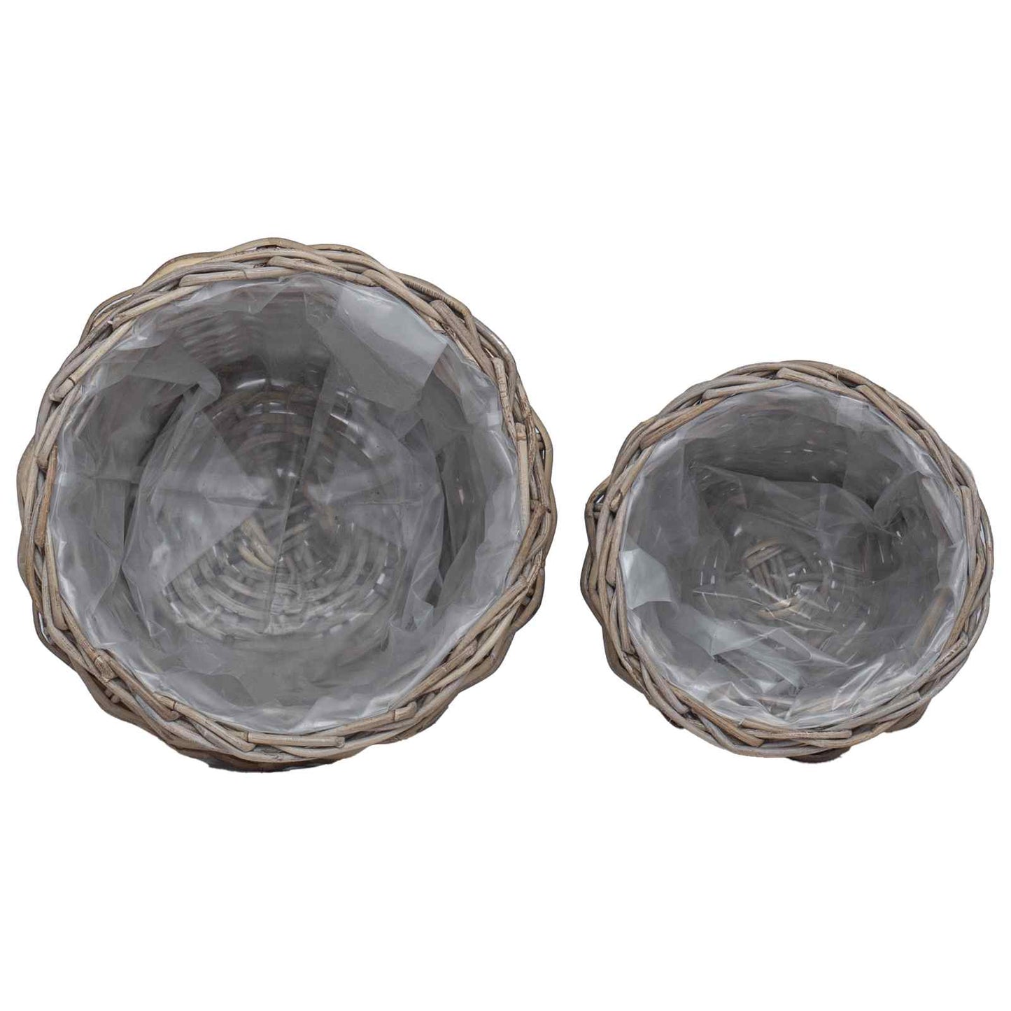 Blumentopfkorb Mit Speicher 2 Pcs Lacak Rattan