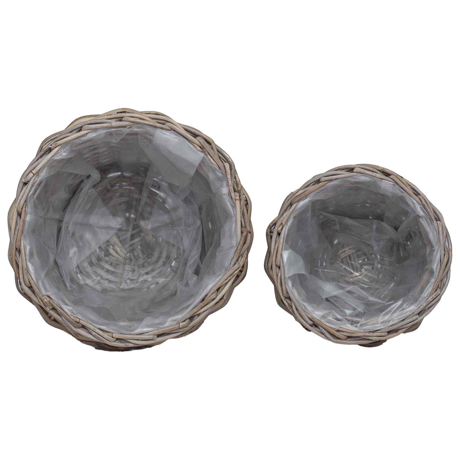 Blumentopfkorb Mit Speicher 2 Pcs Lacak Rattan