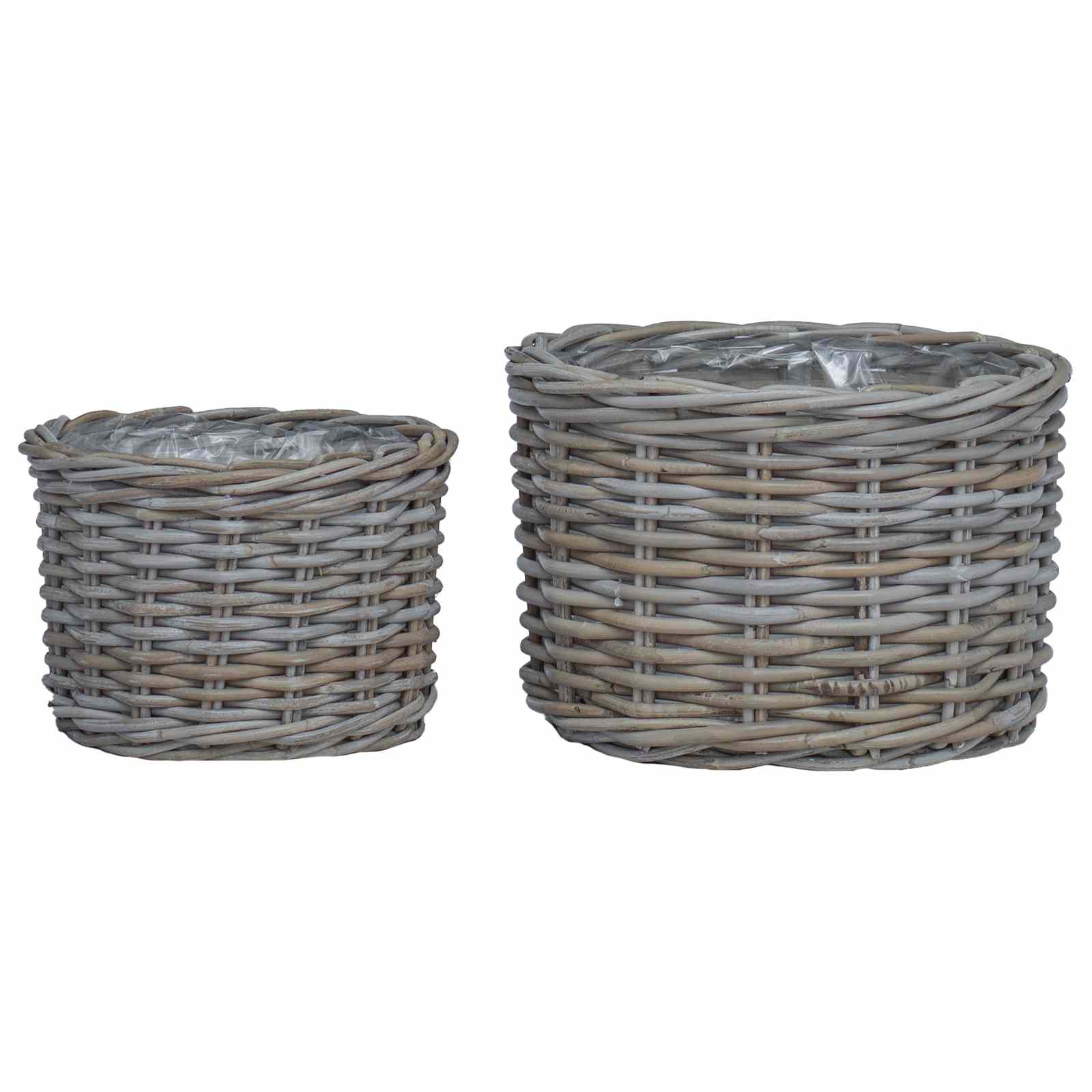 Blumentopf Korb Mit Speicher 2 Pcs Kubu Rattan