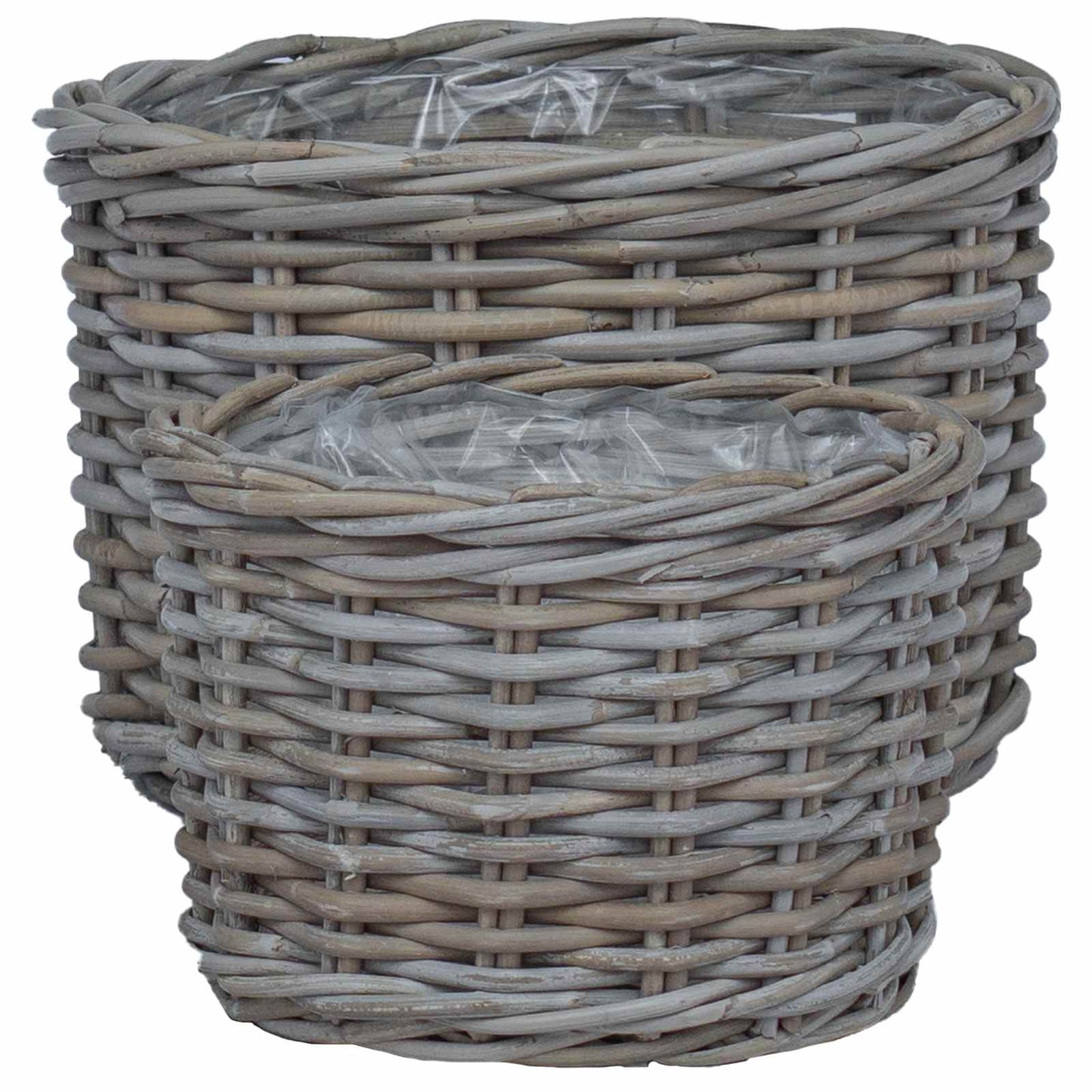 Blumentopf Korb Mit Speicher 2 Pcs Kubu Rattan
