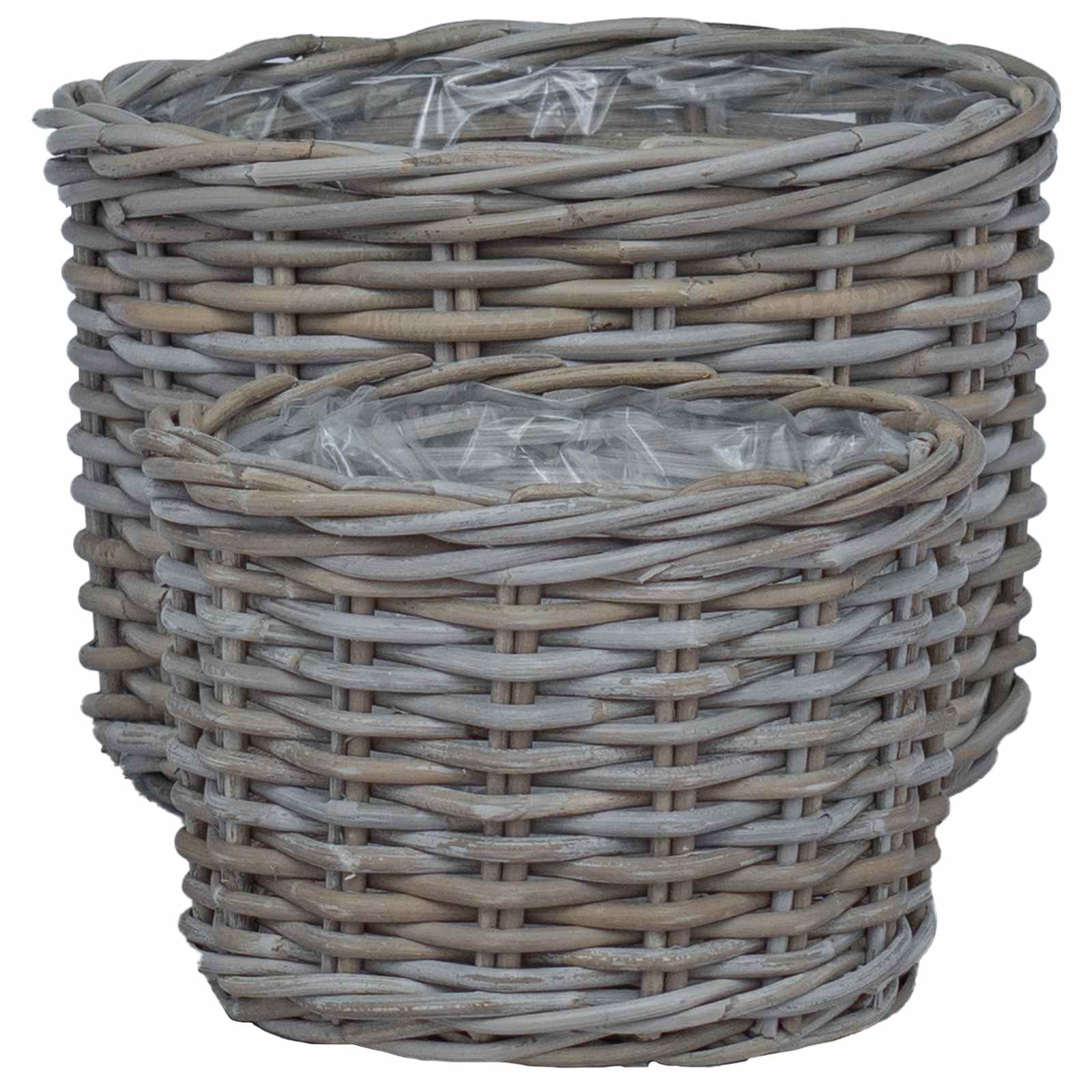 Blumentopf Korb Mit Speicher 2 Pcs Kubu Rattan