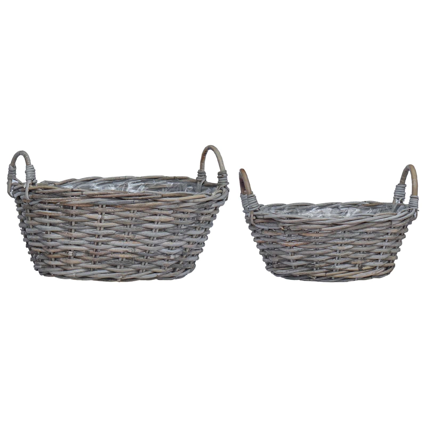 Blumentopfkorb Mit Speicher 2 Pcs Lacak Rattan