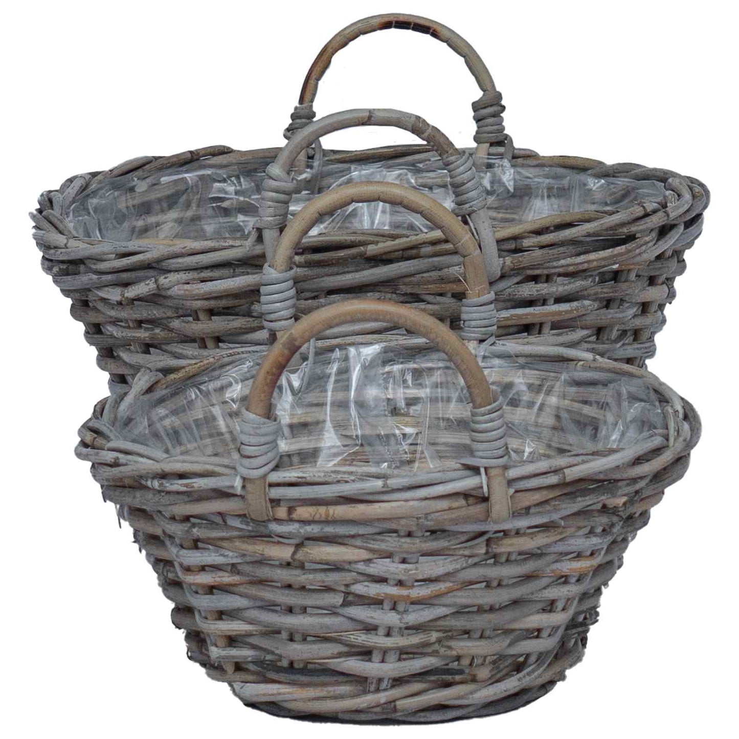Blumentopfkorb Mit Speicher 2 Pcs Lacak Rattan