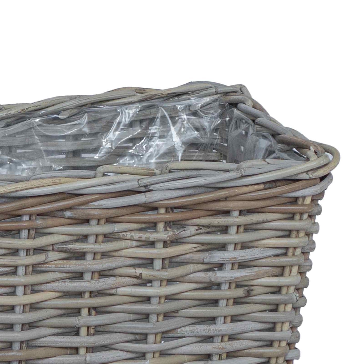 Blumentopfkorb Mit Speicher 3 Pcs Kubu Rattan