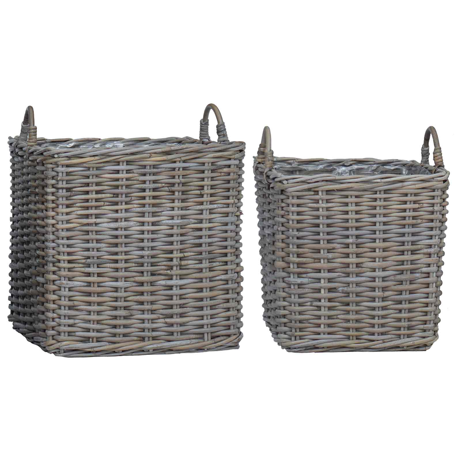 Pflanzer Korb Mit Speicher 2 Pcs Lacak Rattan