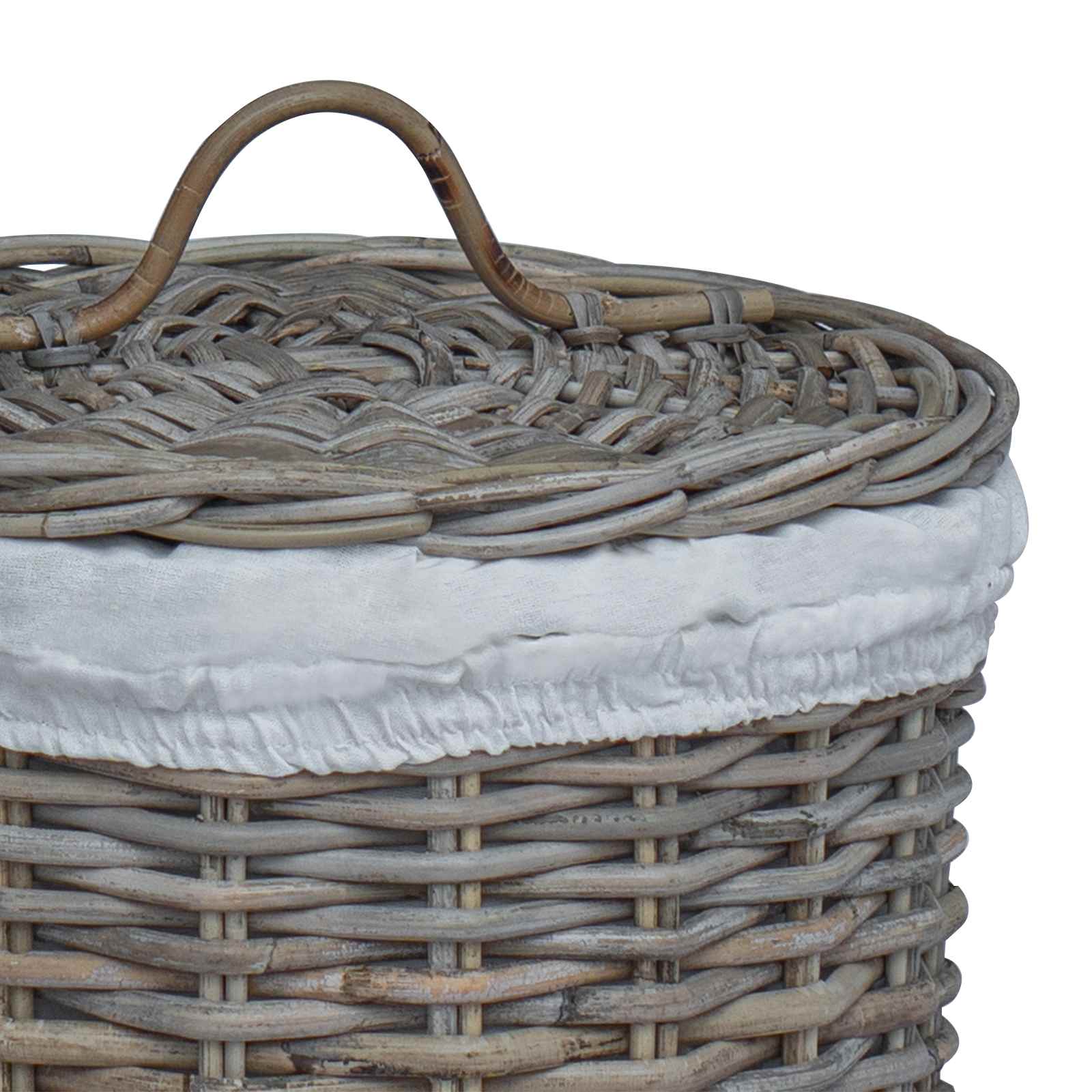 Wäschekorb Mit Deckel 2 Pcs Kubu Kubu Rattan