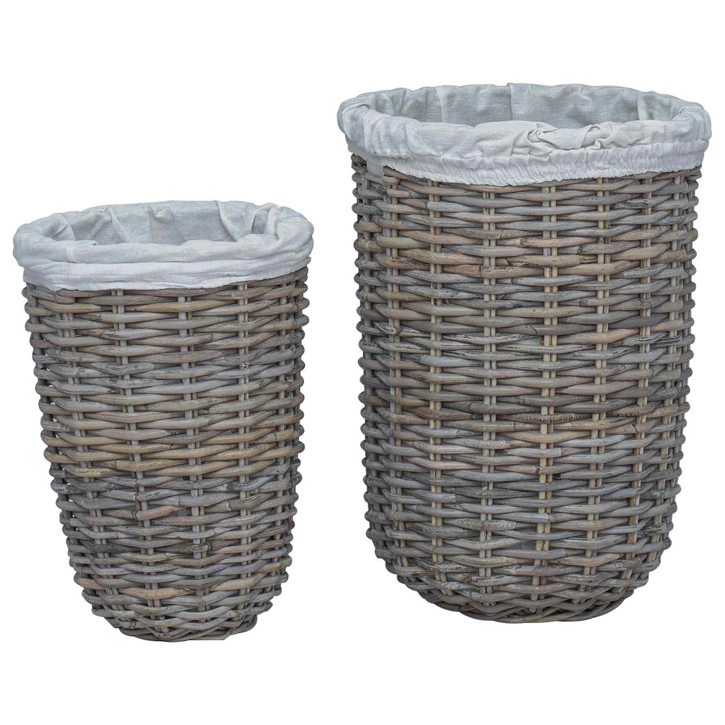 Wäschekorb Mit Deckel 2 Pcs Kubu Kubu Rattan