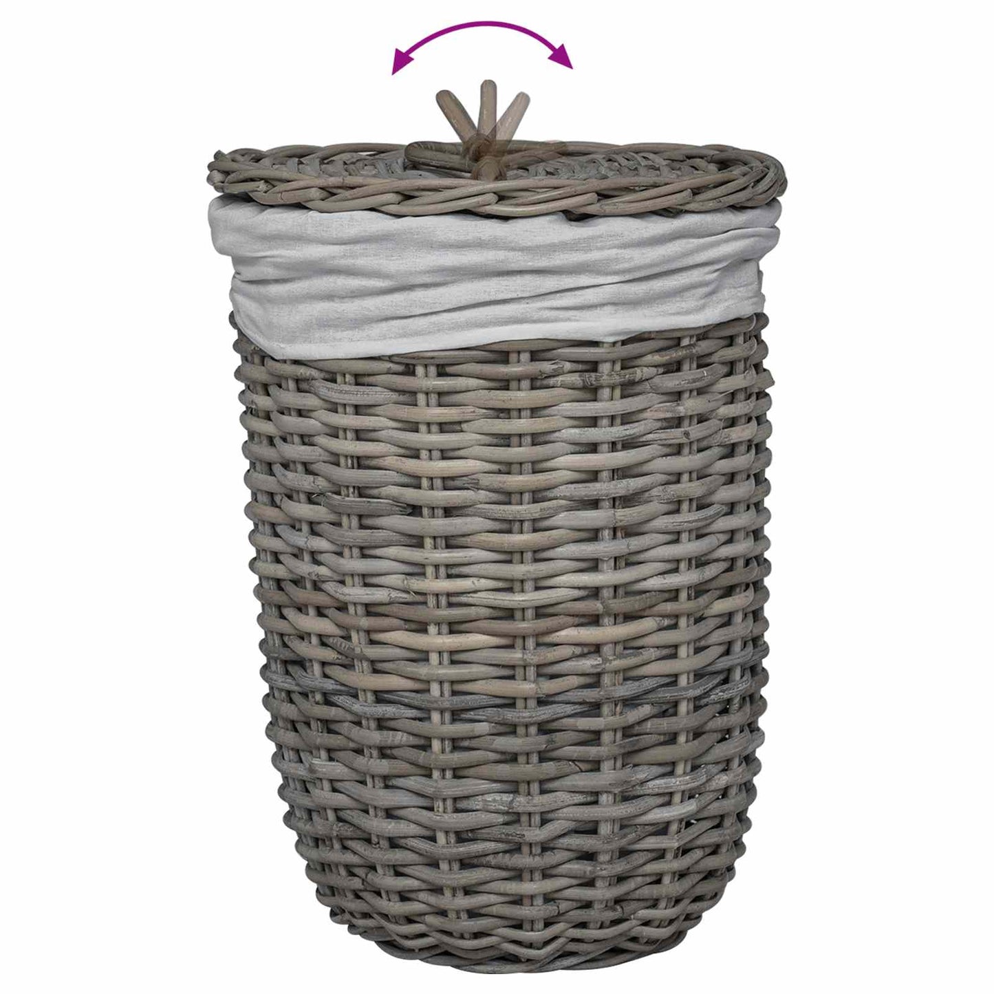 Wäschekorb Mit Deckel 2 Pcs Kubu Kubu Rattan
