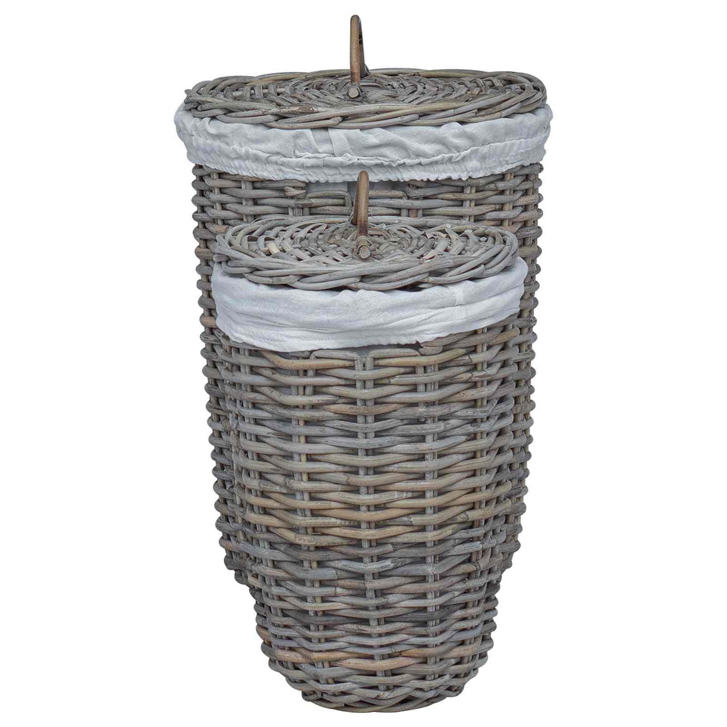 Wäschekorb Mit Deckel 2 Pcs Kubu Kubu Rattan