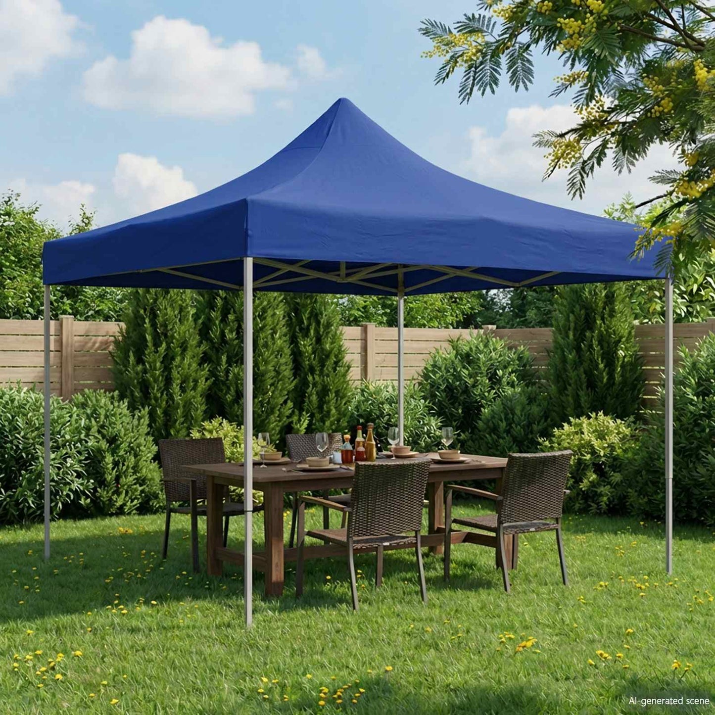 Profi-Partyzelt Faltbar 3 X 3 M Stahl