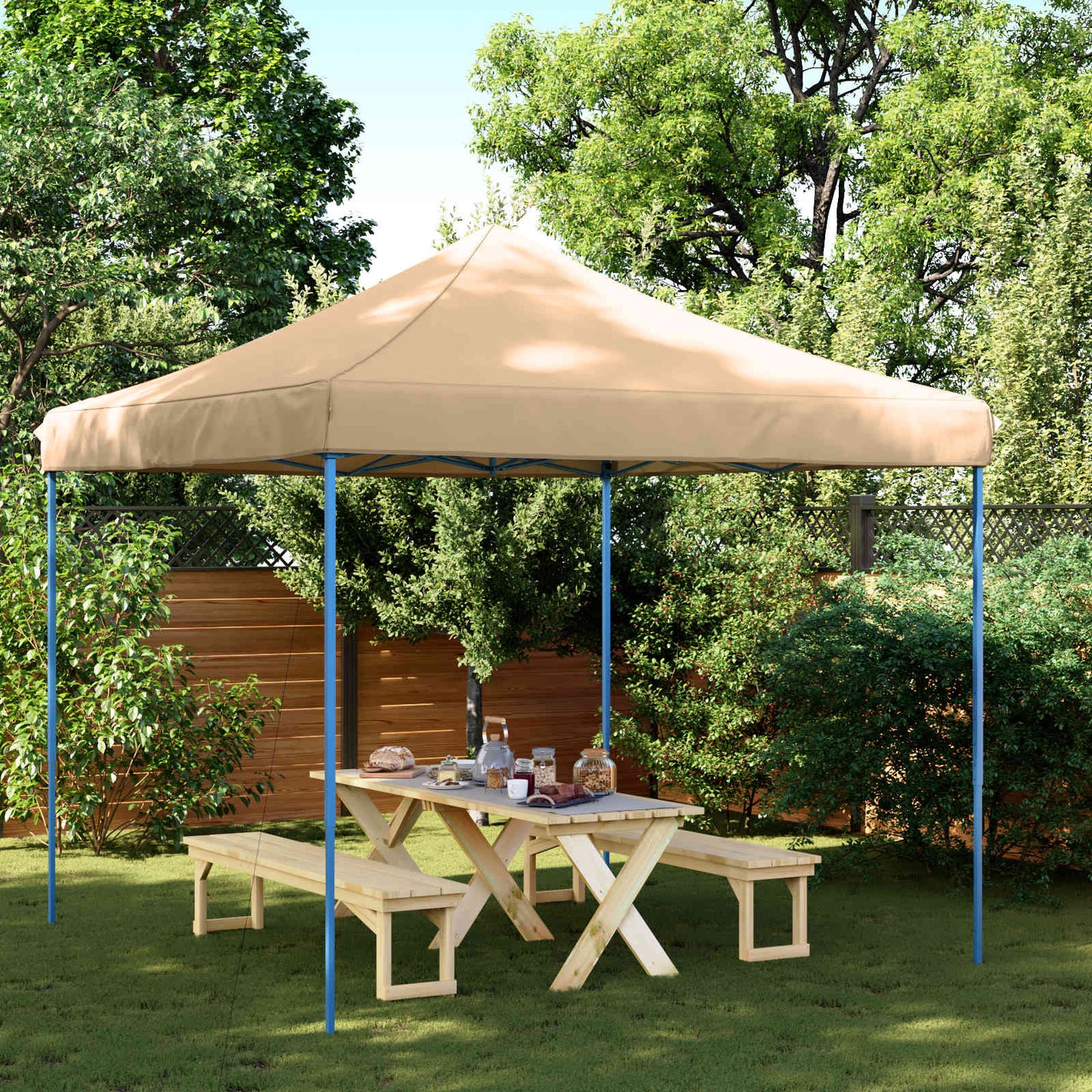Profi-Partyzelt Faltbar 3 X 3 M Stahl