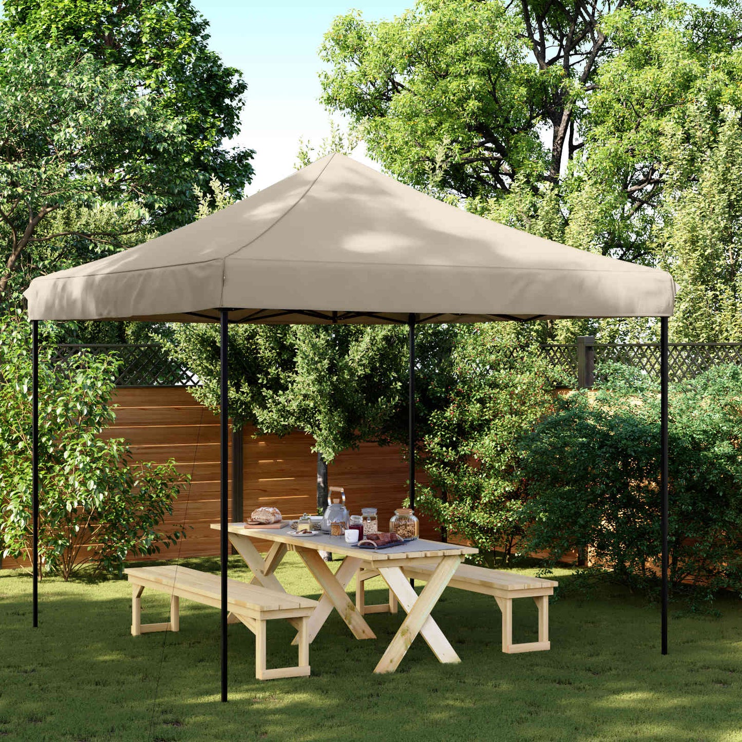 Profi-Partyzelt Faltbar 3 X 3 M Stahl